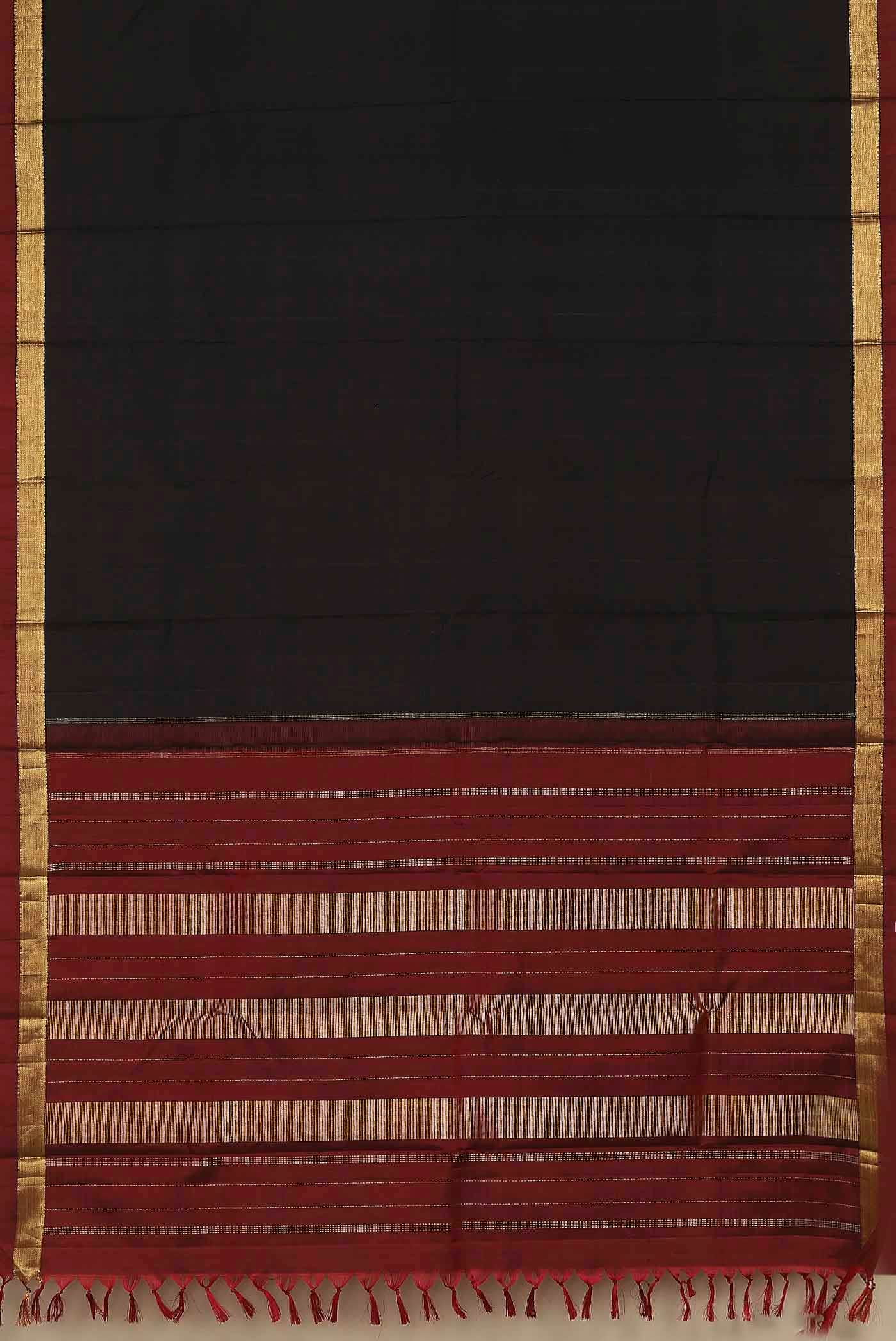 Black Kanchipuram Silk Saree