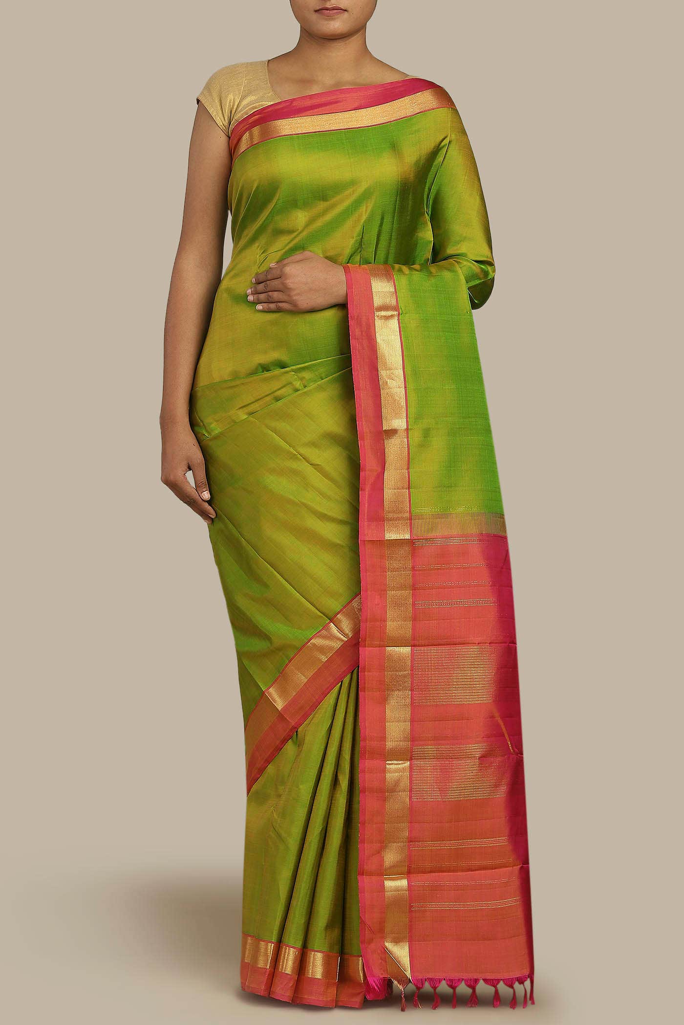 Green Kanchipuram Silk Saree