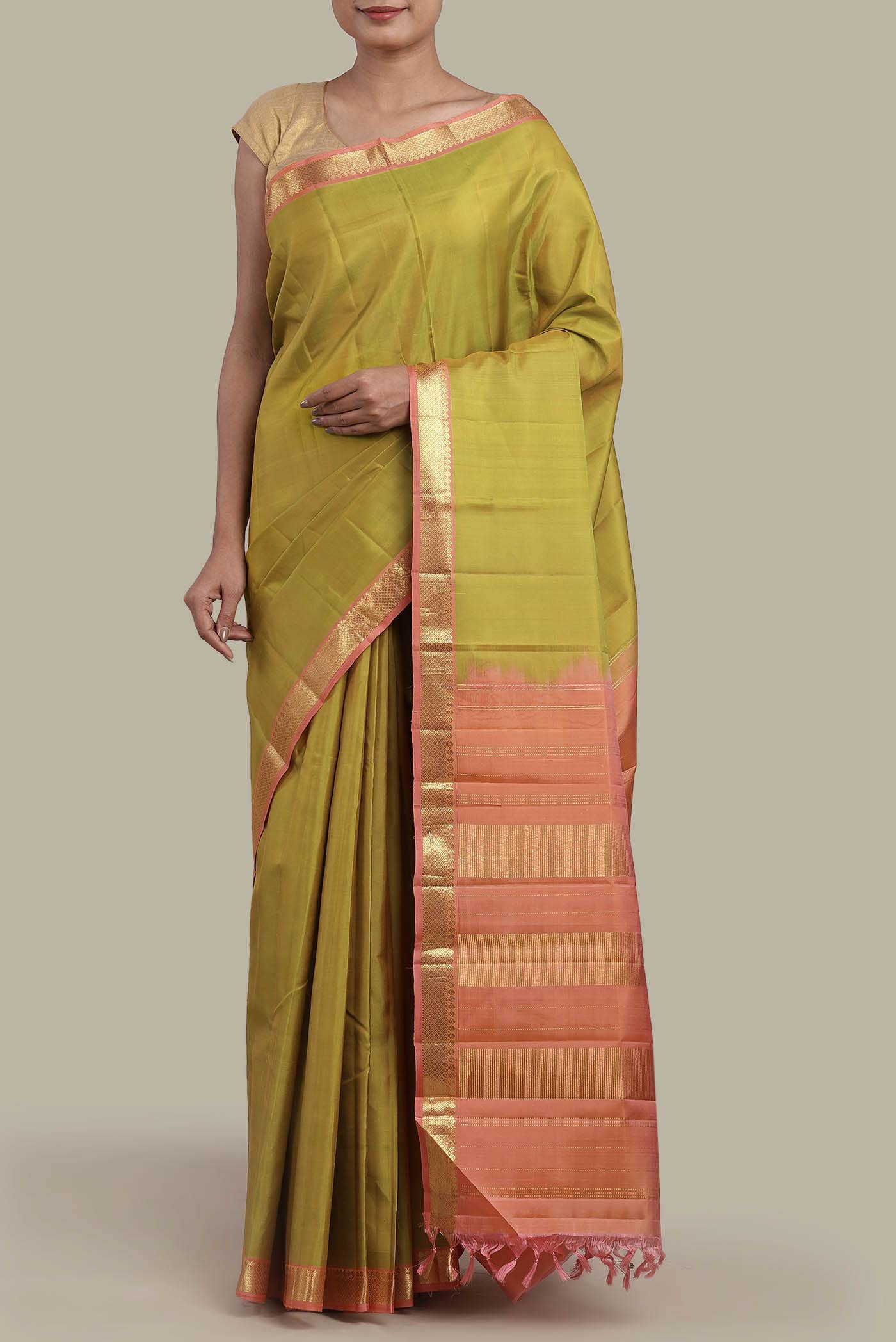Green Kanchipuram Silk Saree