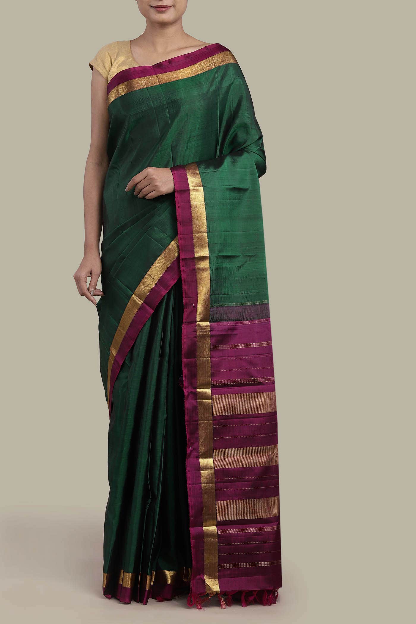 Green Kanchipuram Silk Saree