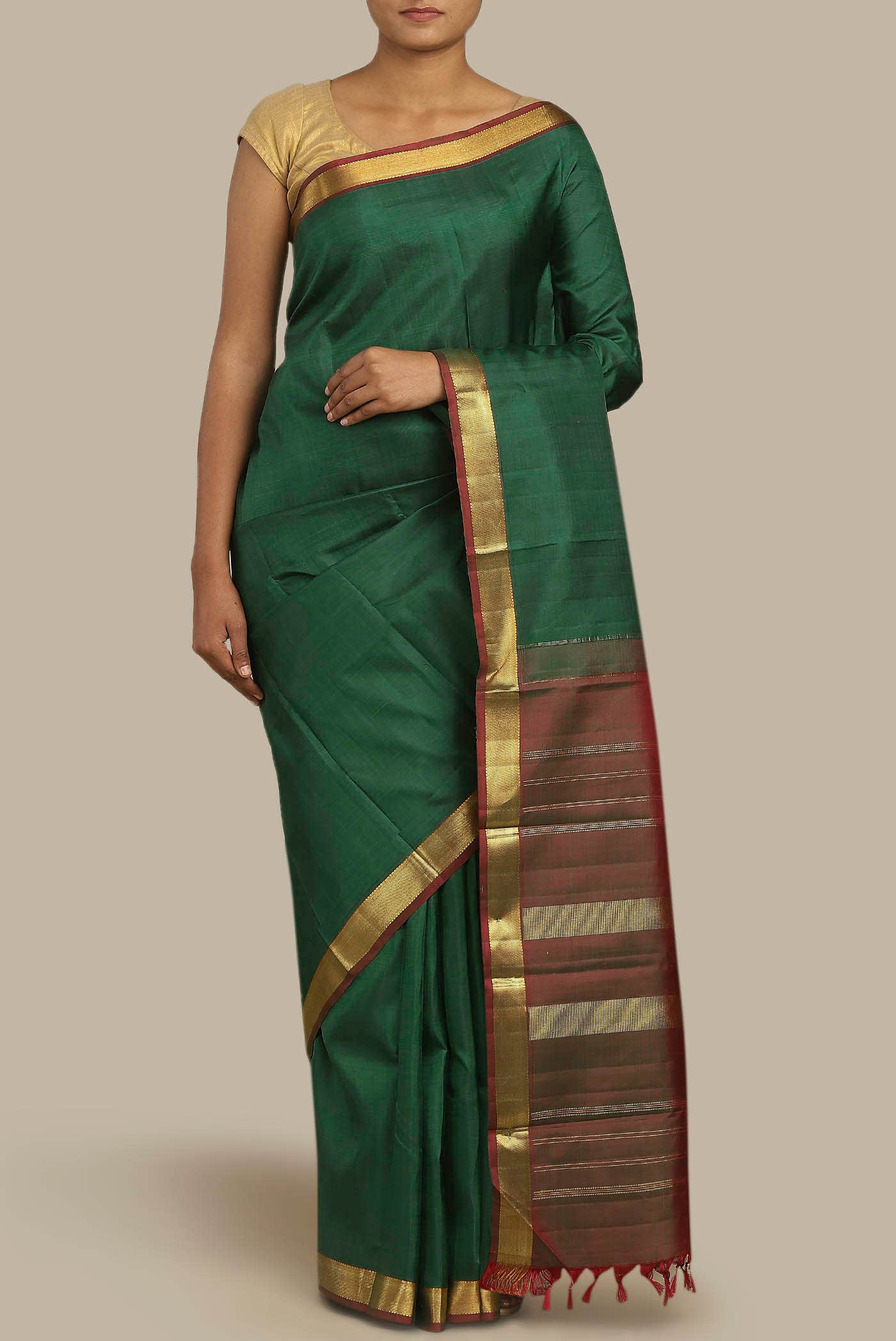 Green Kanchipuram Silk Saree