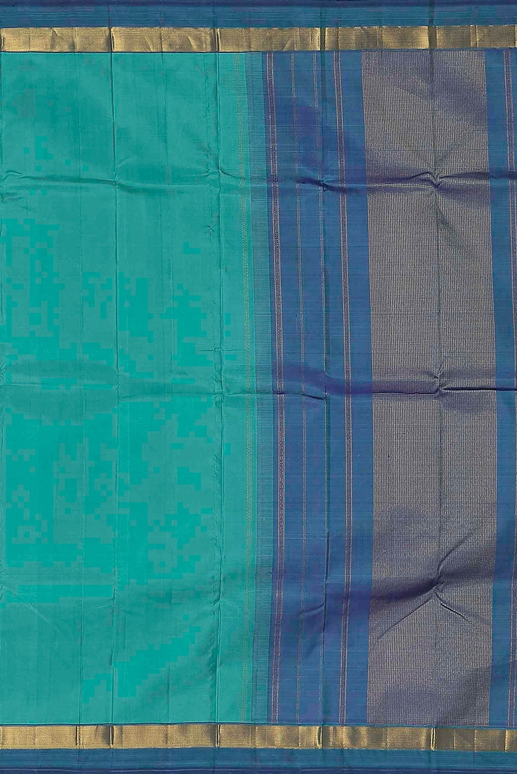 Blue Kanchipuram Silk Saree