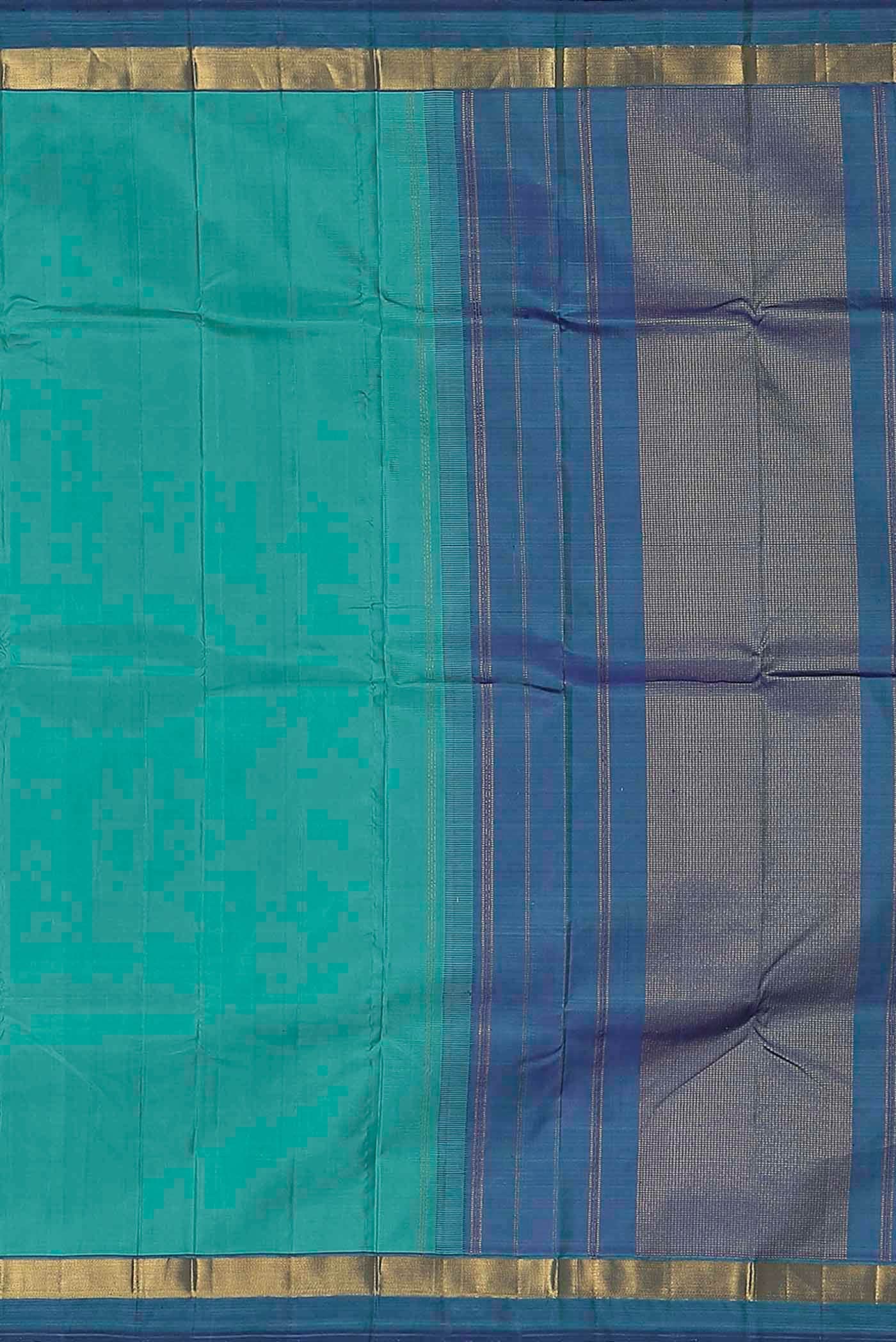 Blue Kanchipuram Silk Saree