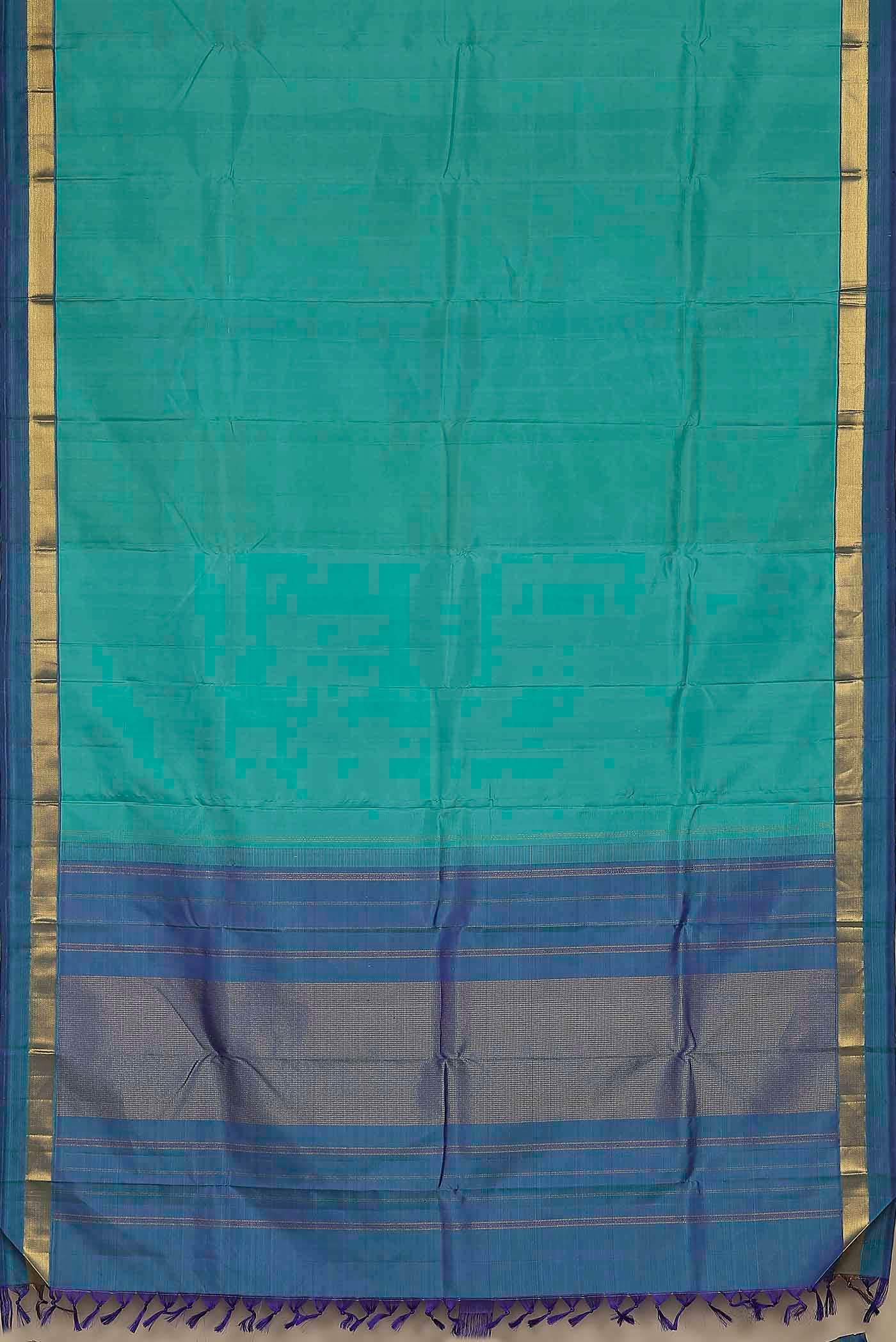 Blue Kanchipuram Silk Saree