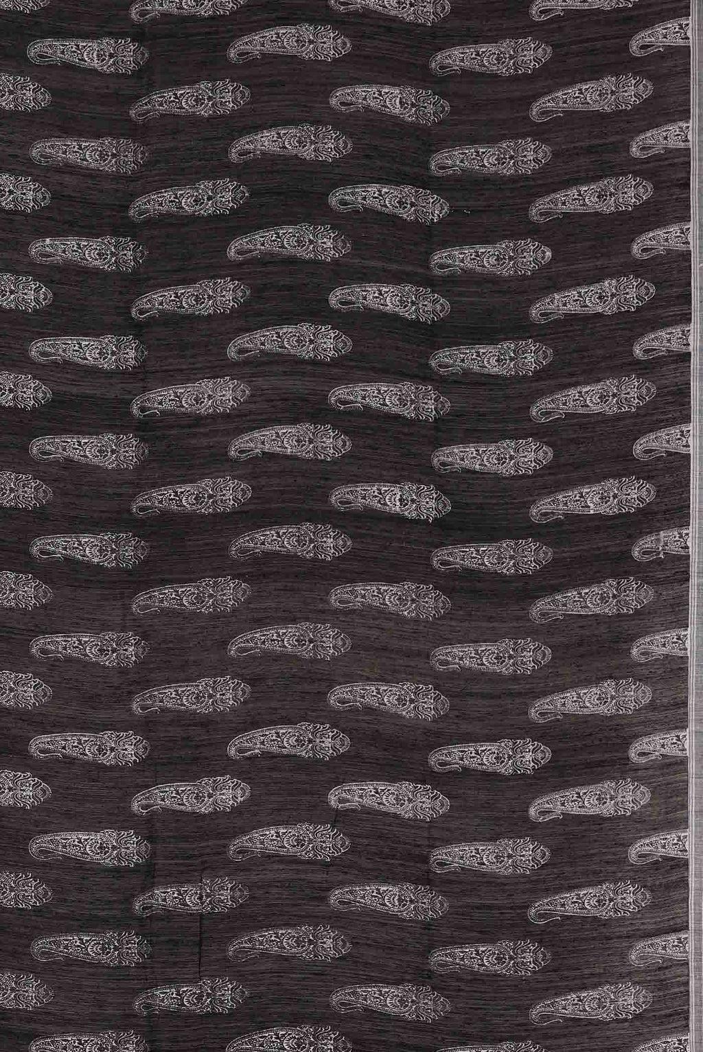Black Bhagalpuri Tussar Silk Saree