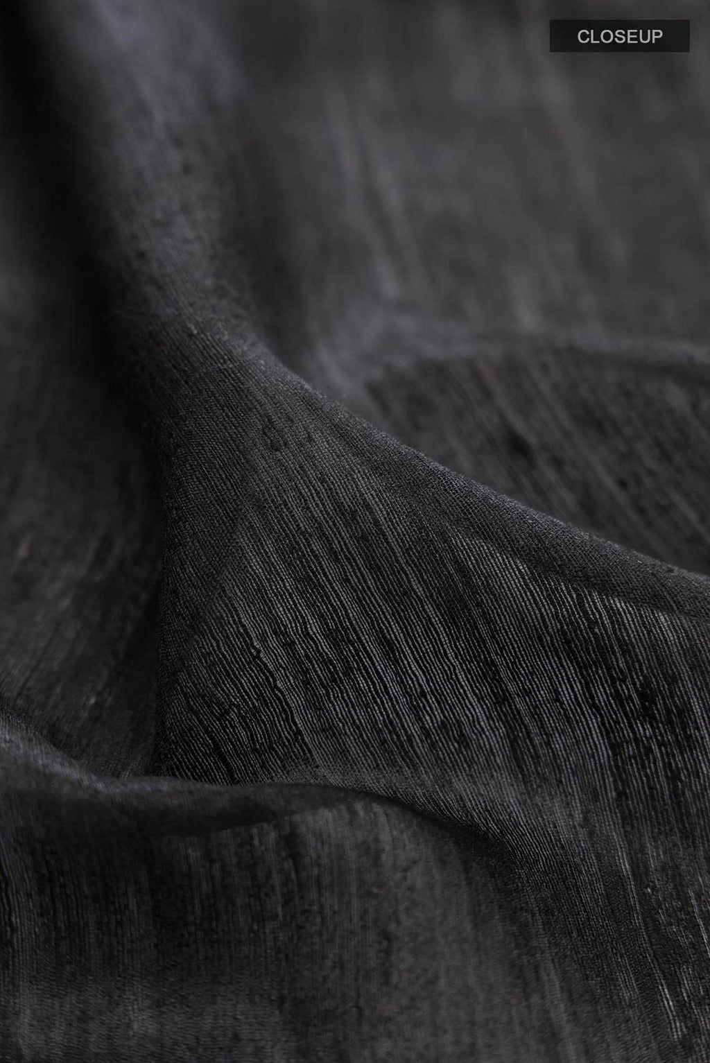 Black Tussar Silk Saree
