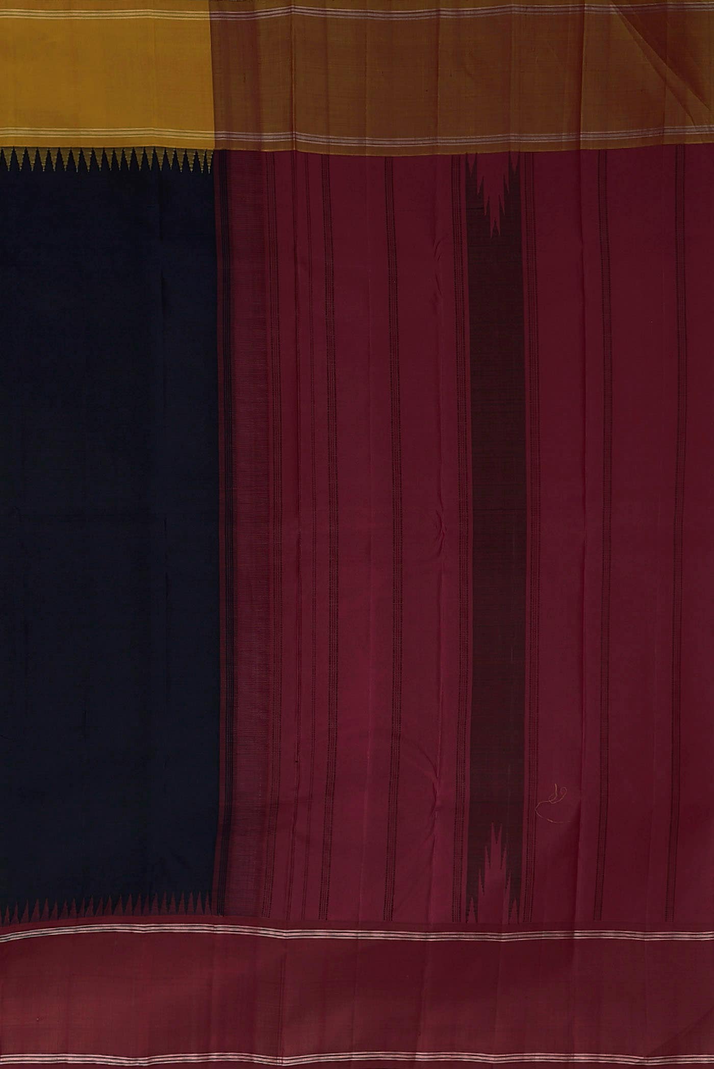 Black Kanchipuram Silk Saree