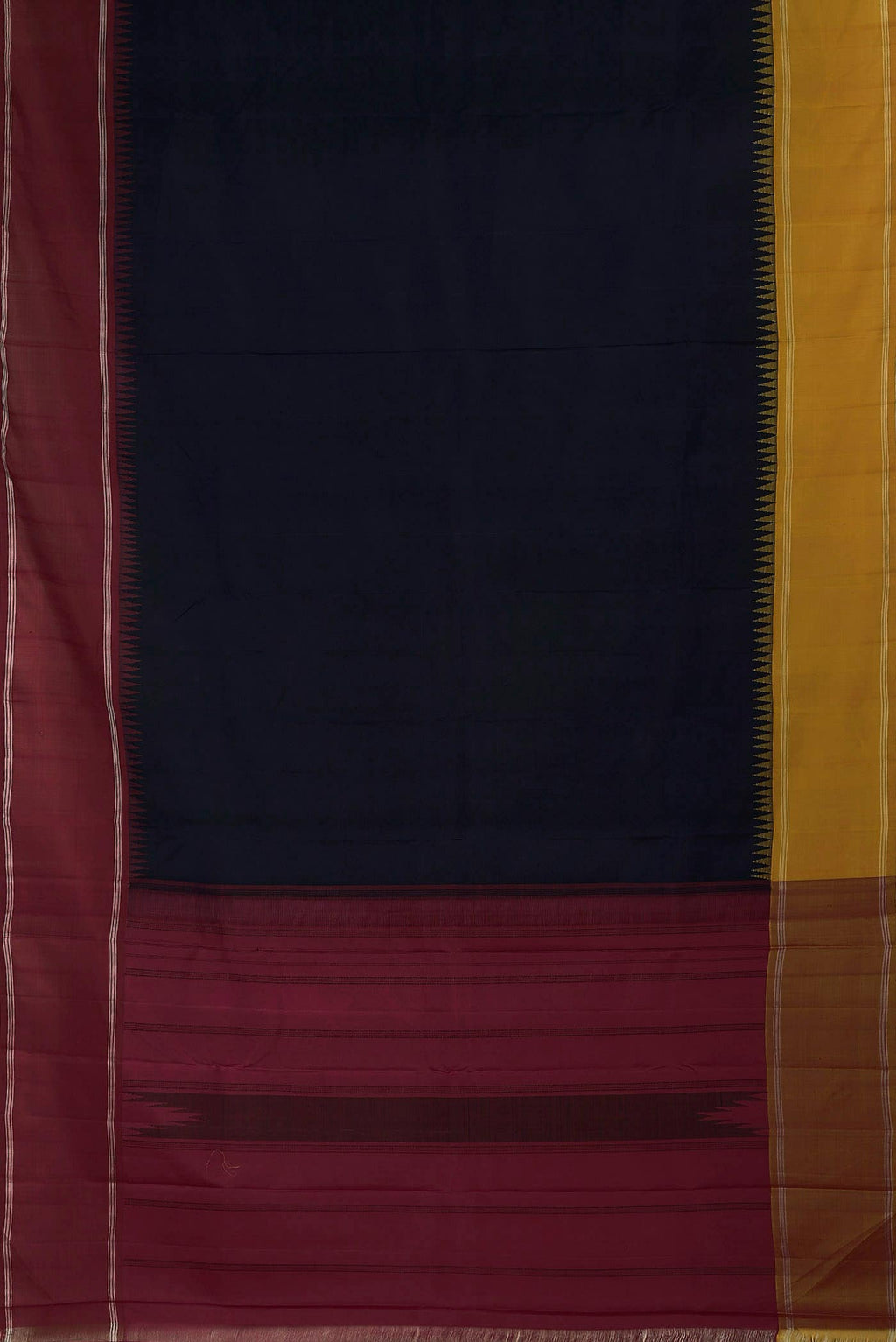 Black Kanchipuram Silk Saree