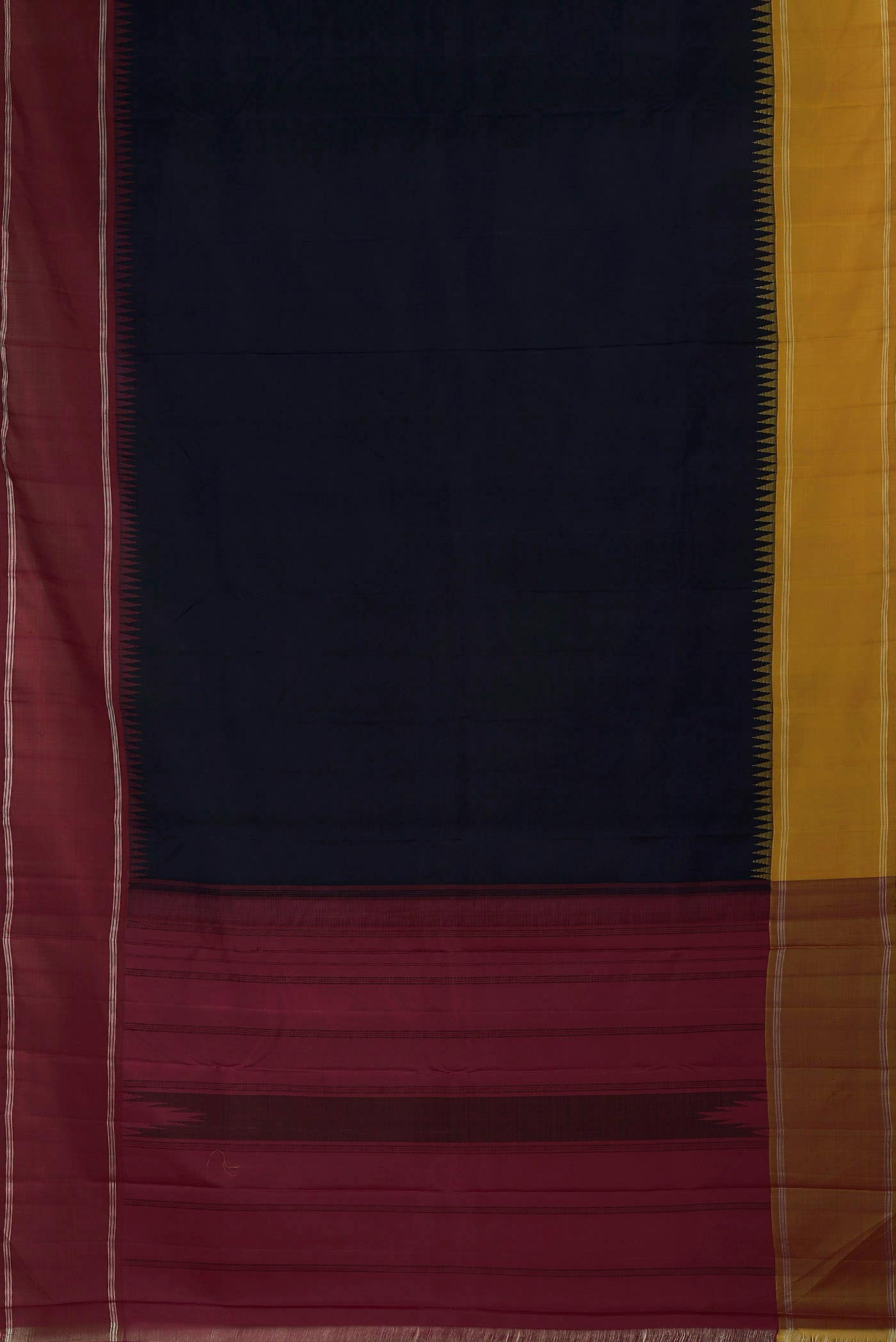 Black Kanchipuram Silk Saree