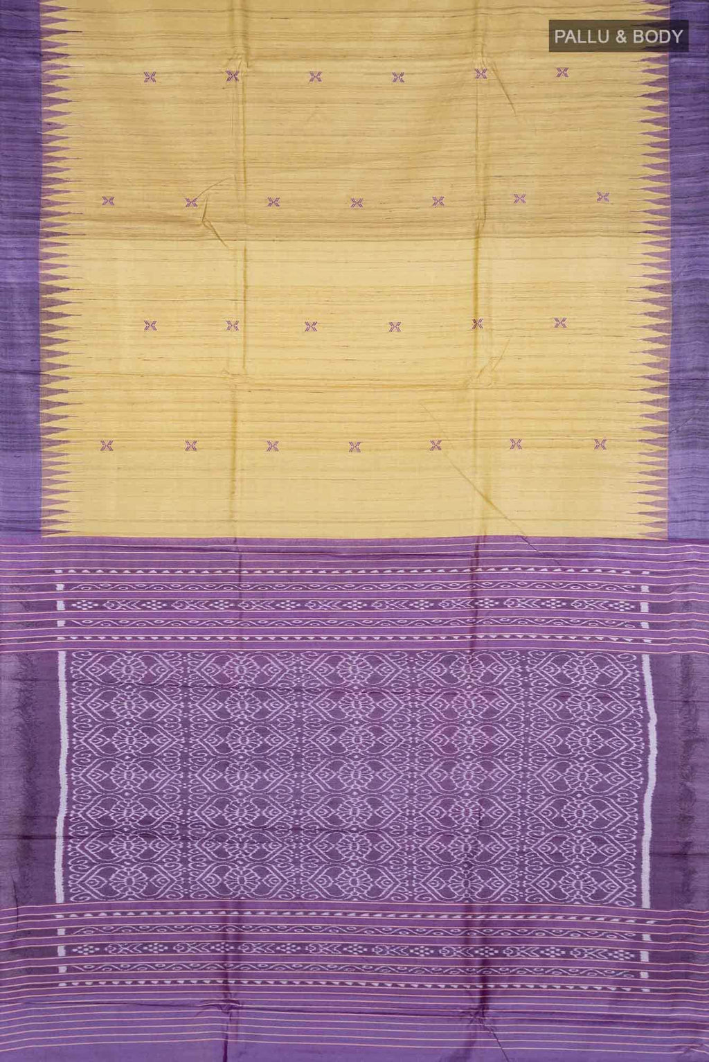 Golden Tussar Silk Saree