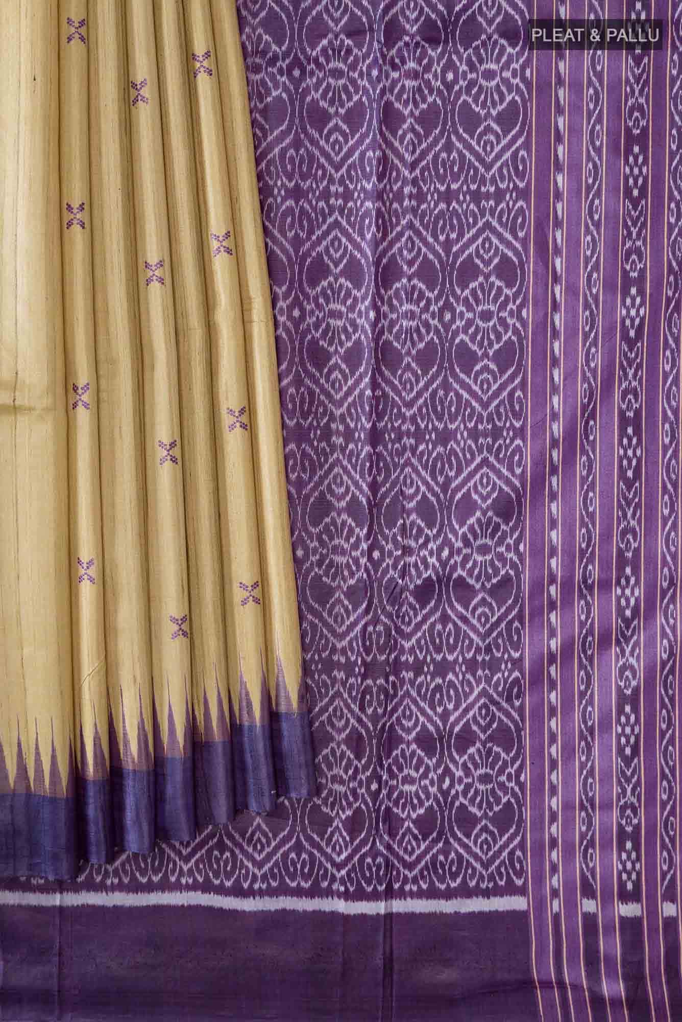 Golden Tussar Silk Saree