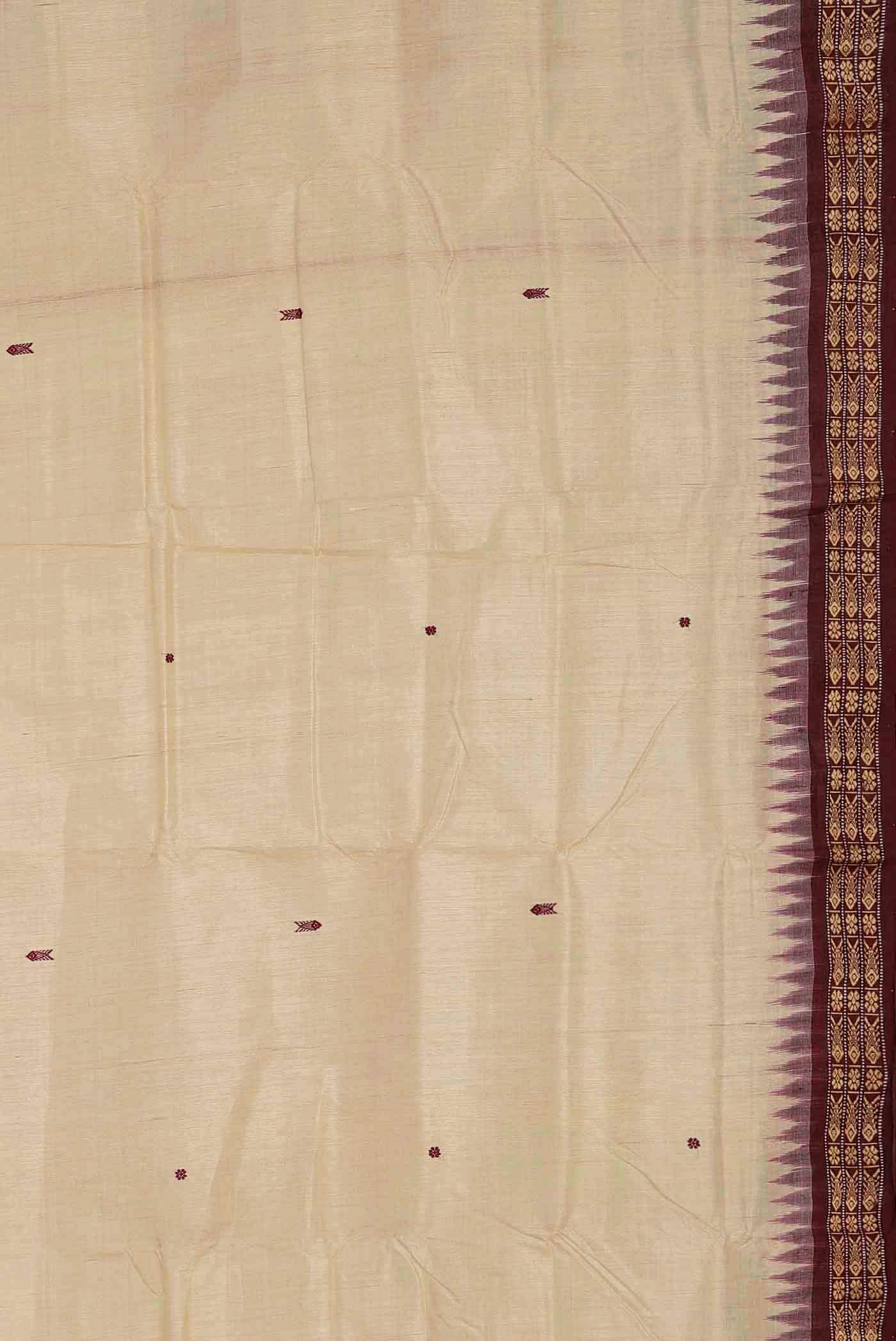 Cream Tussar Saree