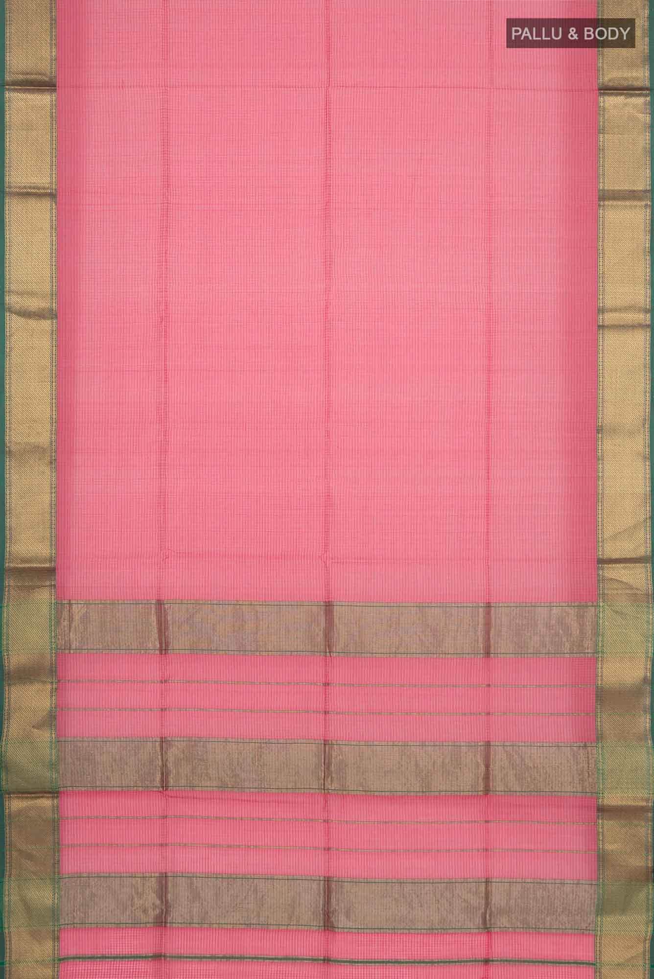 Pink Maheshwari Silk Cotton Saree