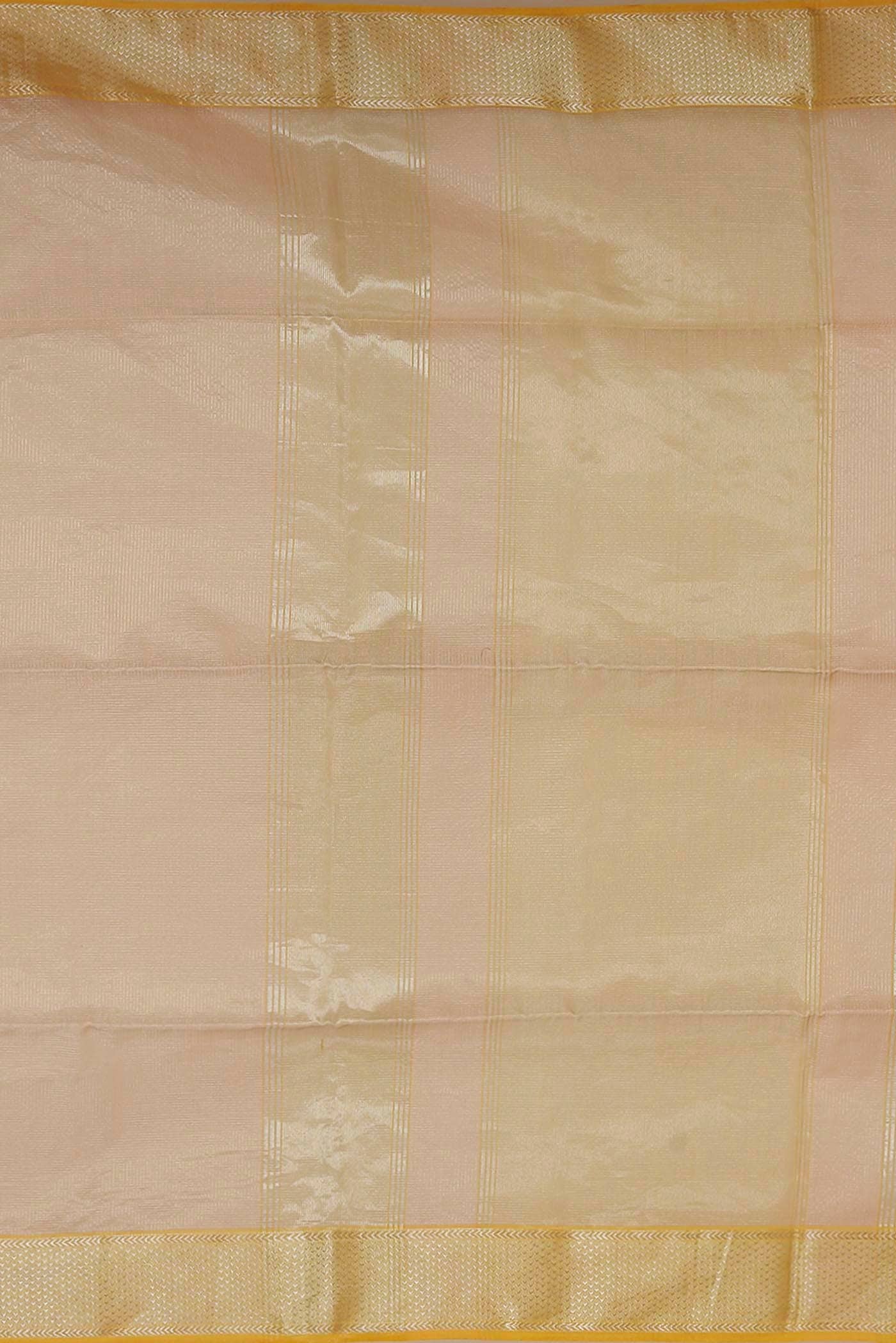 Peach Maheshwari Silk Cotton Saree