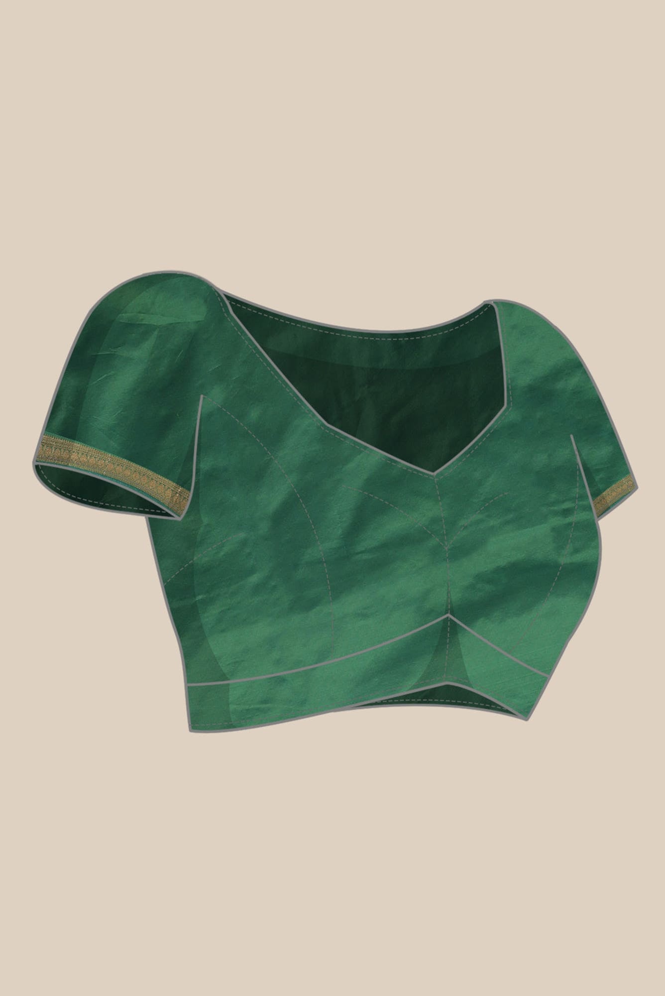 Green Bangalore Silk Saree