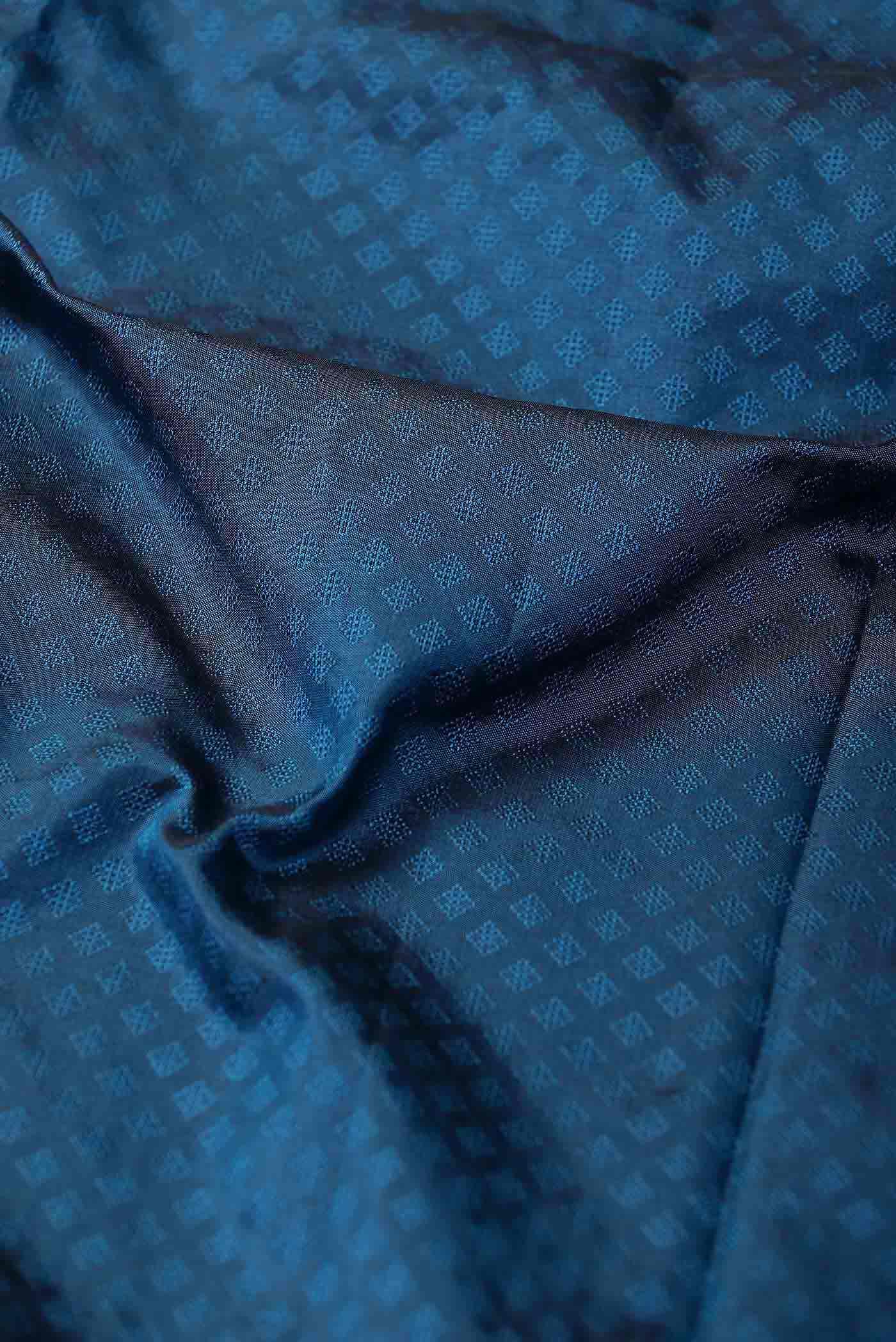 Blue Blended Bangalore Silk Saree