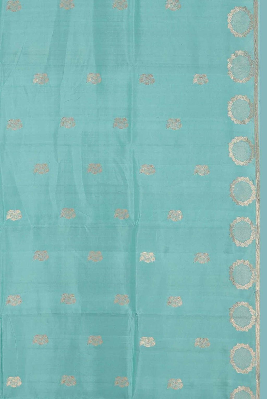 Blue Banarasi Katan Silk Saree