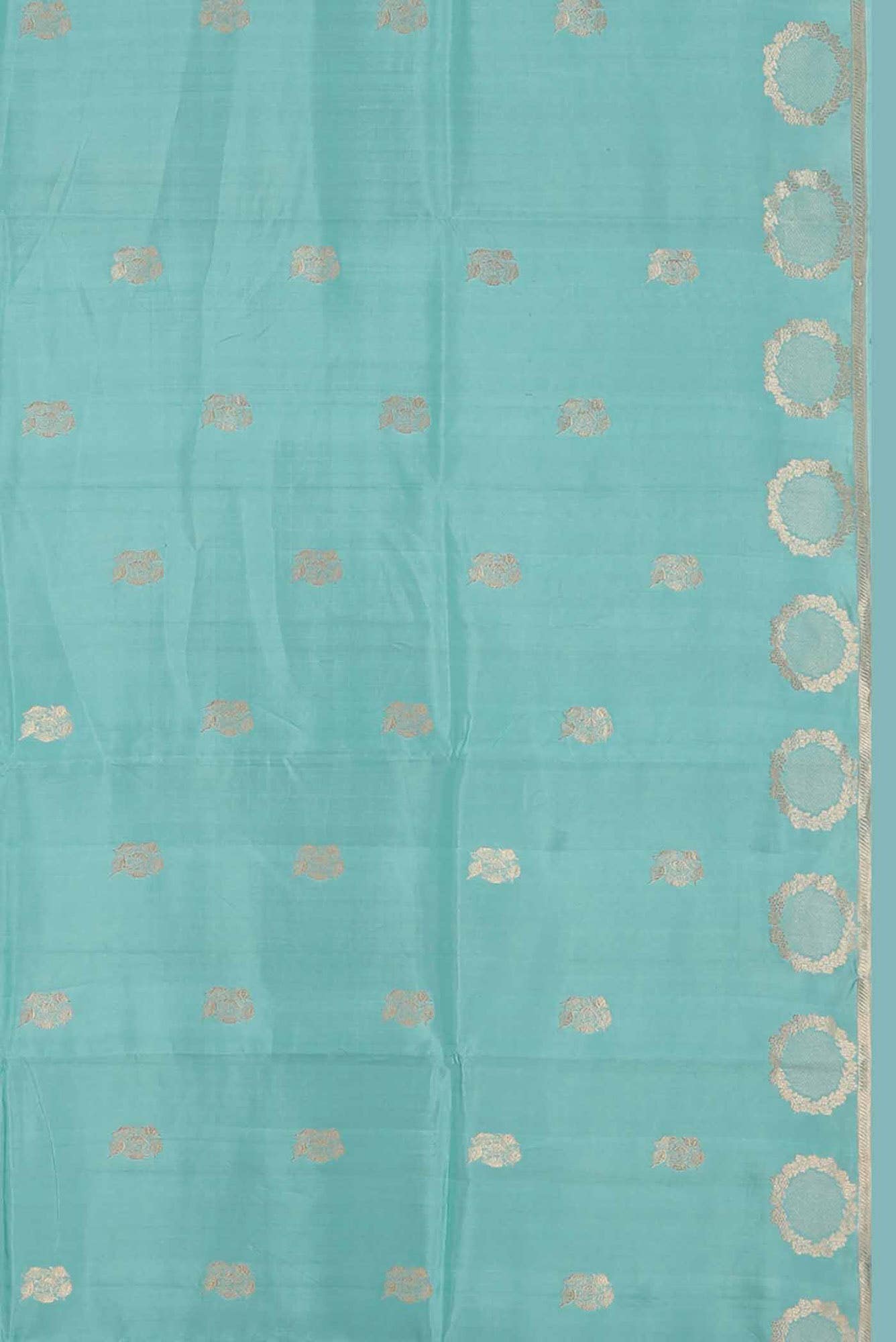 Blue Banarasi Katan Silk Saree