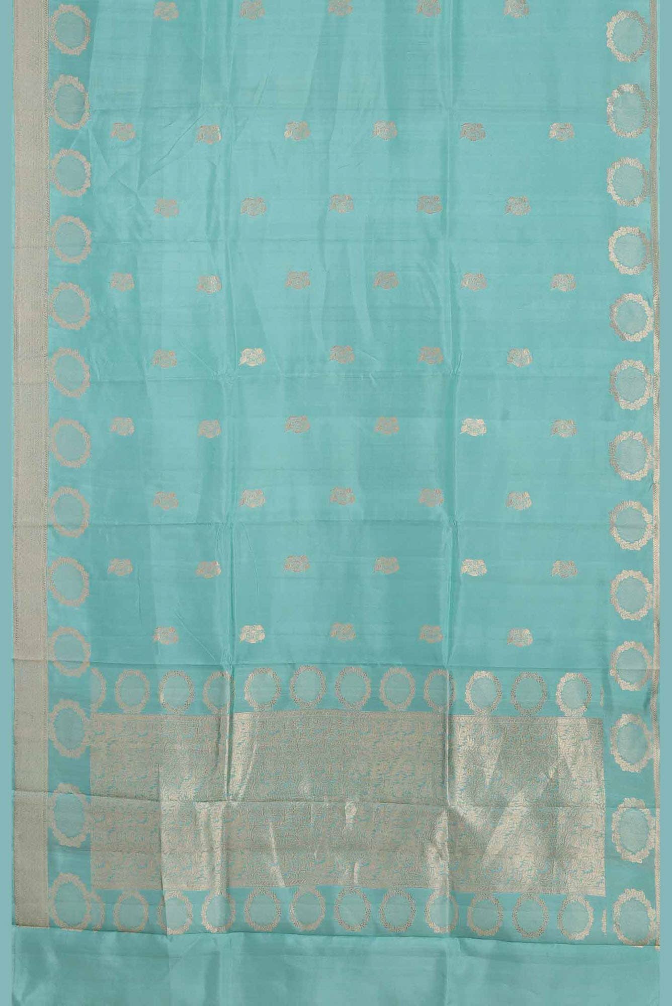 Blue Banarasi Katan Silk Saree