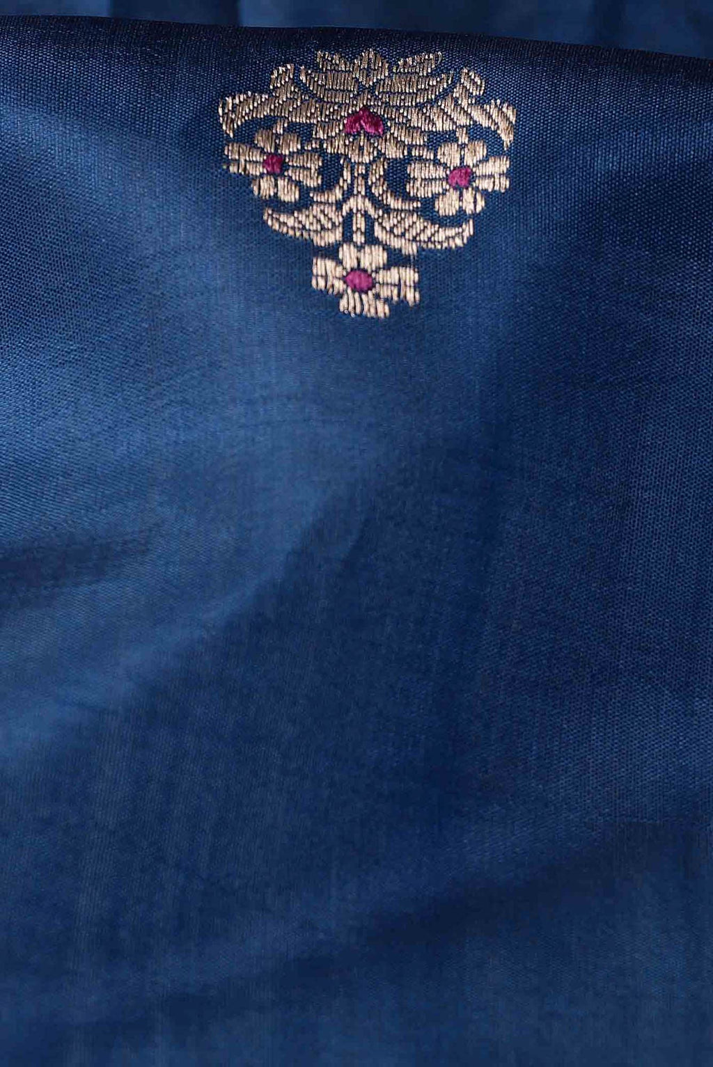 Blue Banarasi Katan Silk Saree