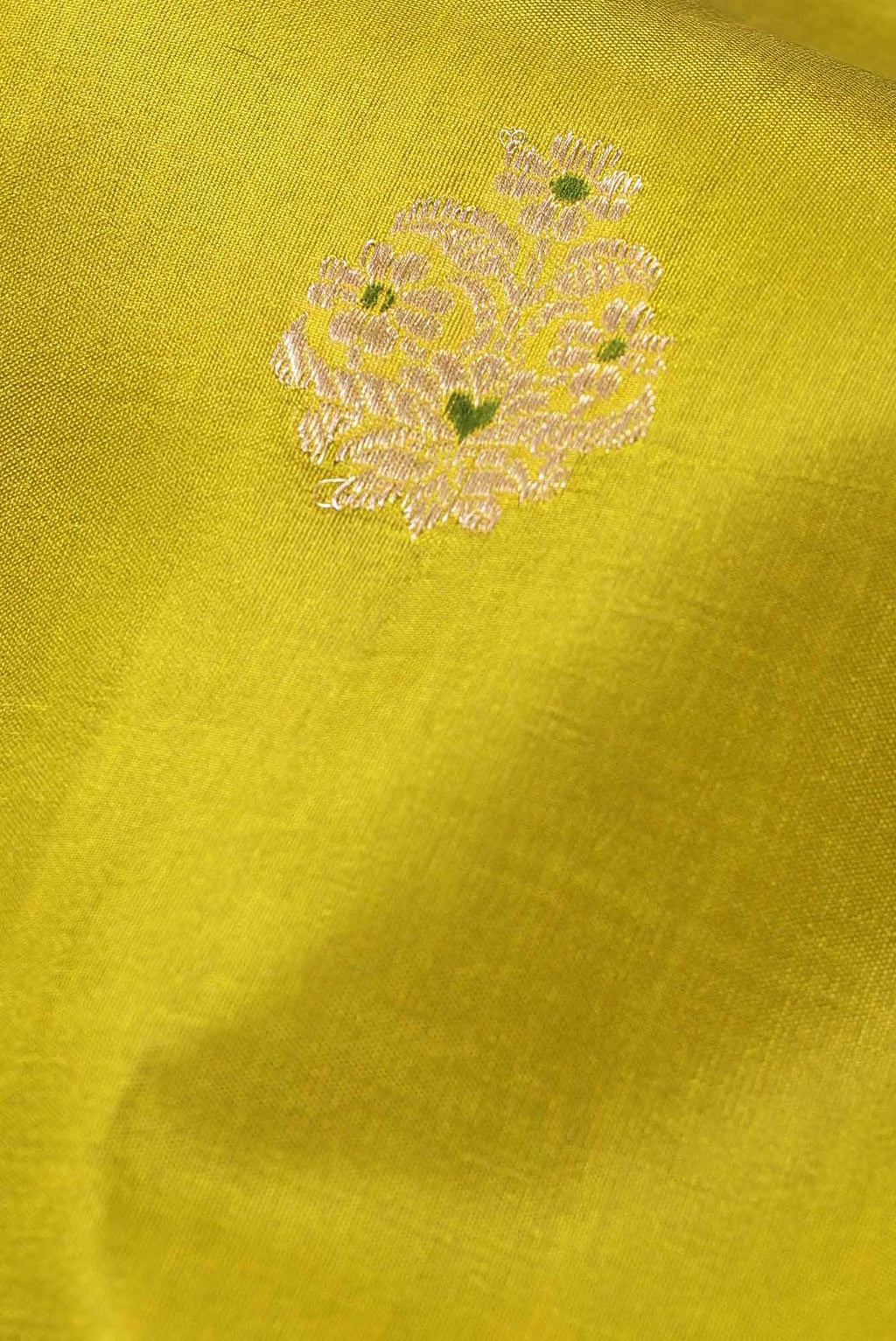 Green Banarasi Katan Silk Saree