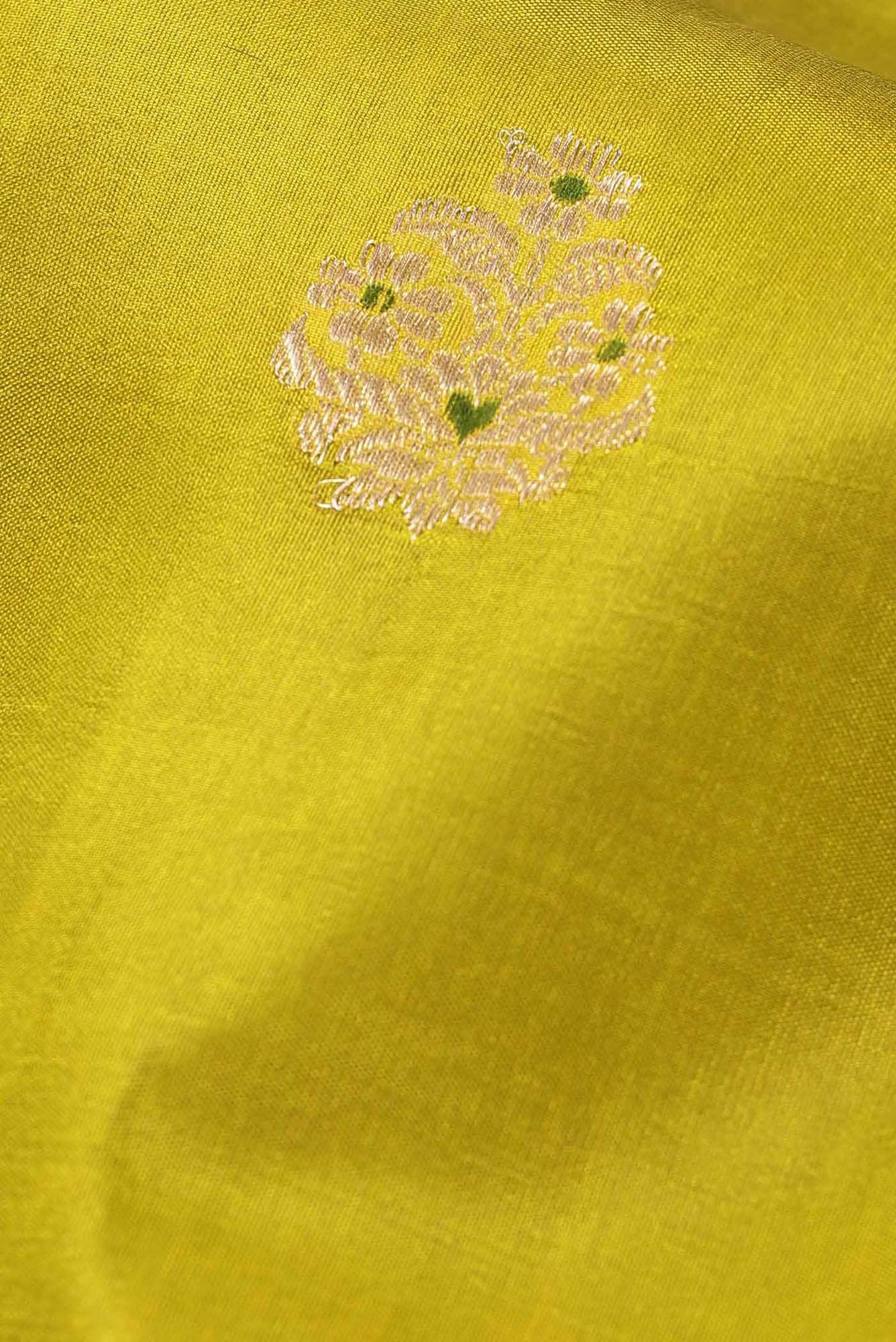 Green Banarasi Katan Silk Saree