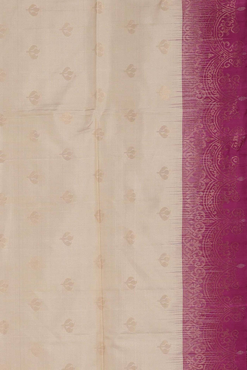 Cream Soft Silk Saree