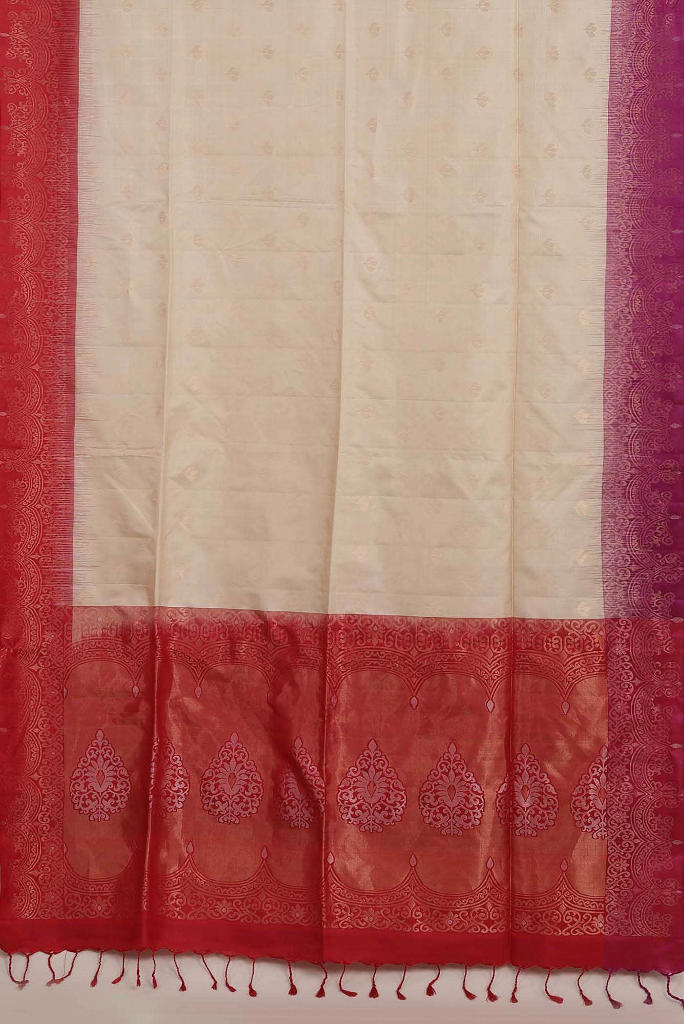 Cream Soft Silk Saree
