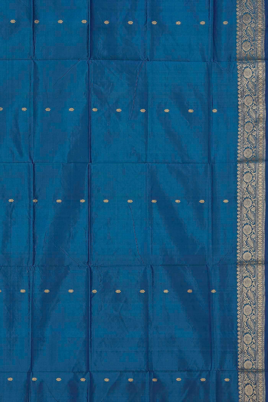 Blue Banarasi Katan Silk Saree