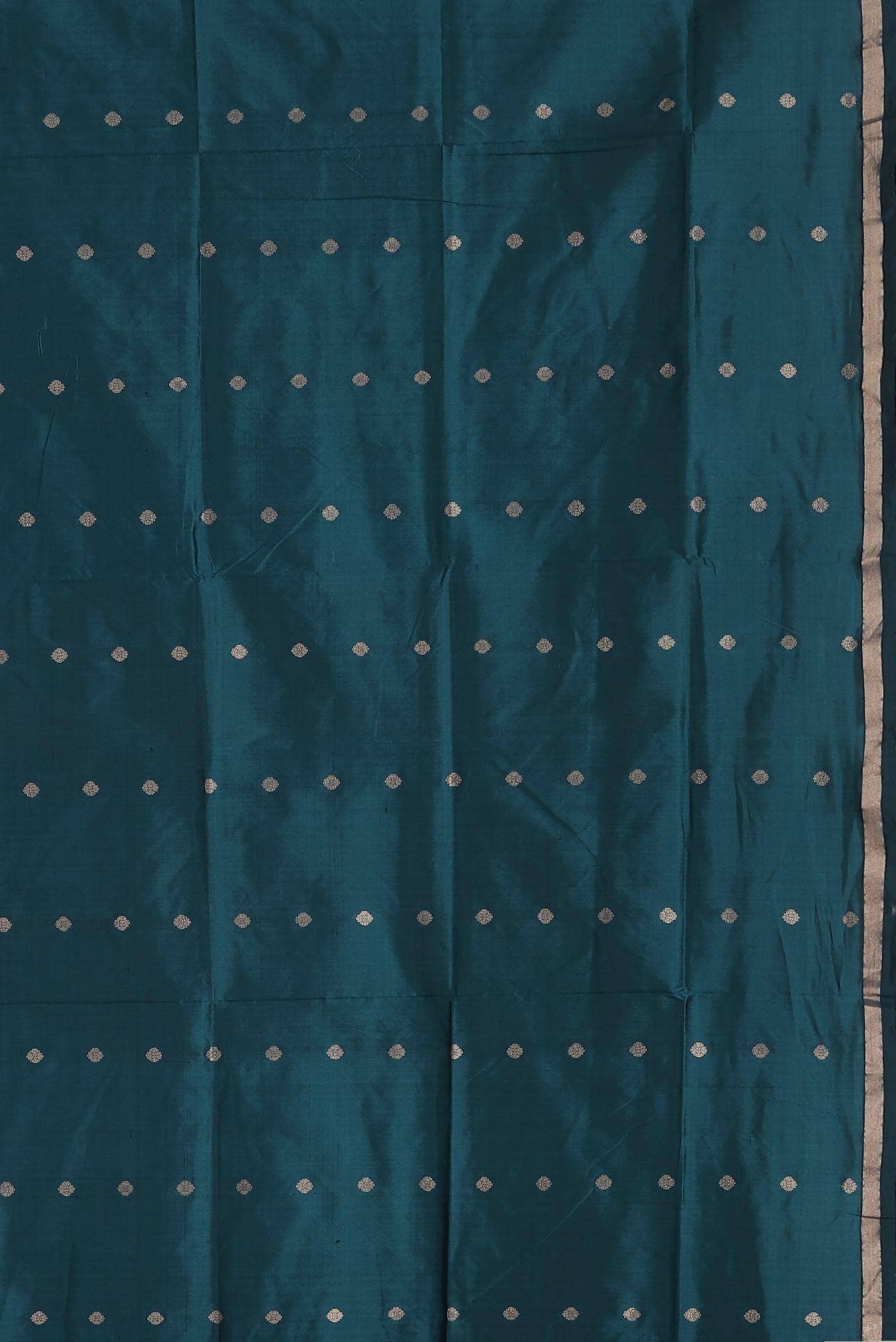Blue Banarasi Katan Silk Saree
