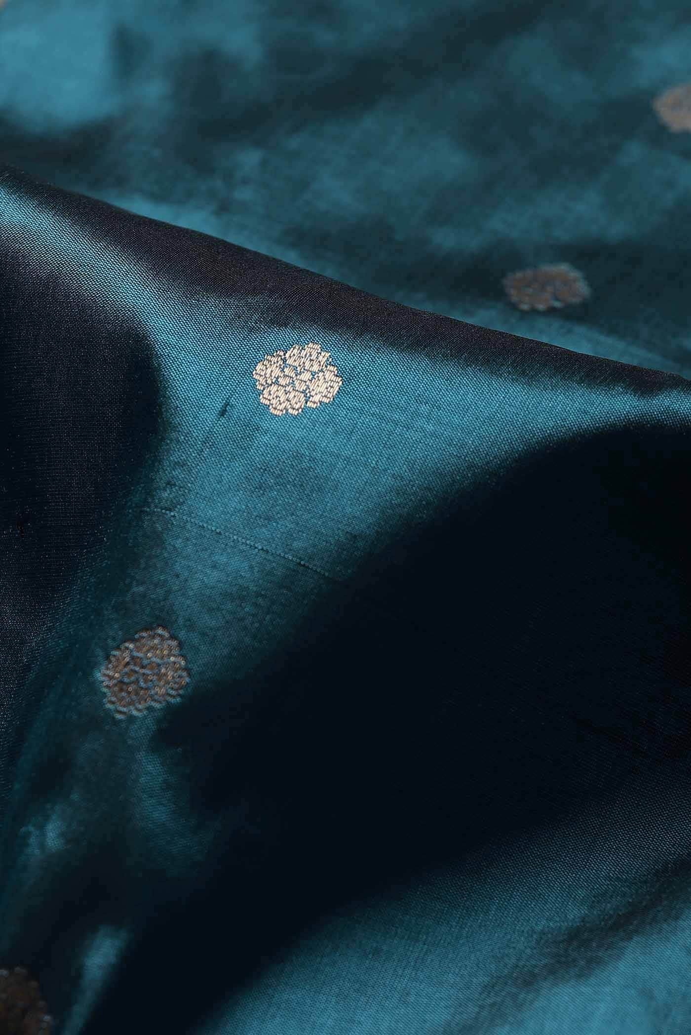 Blue Banarasi Katan Silk Saree