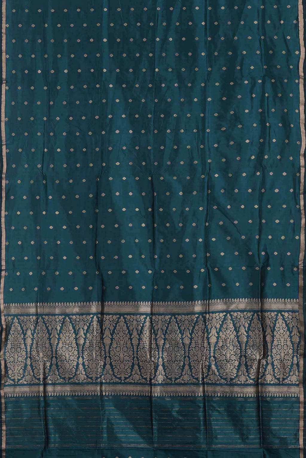 Blue Banarasi Katan Silk Saree