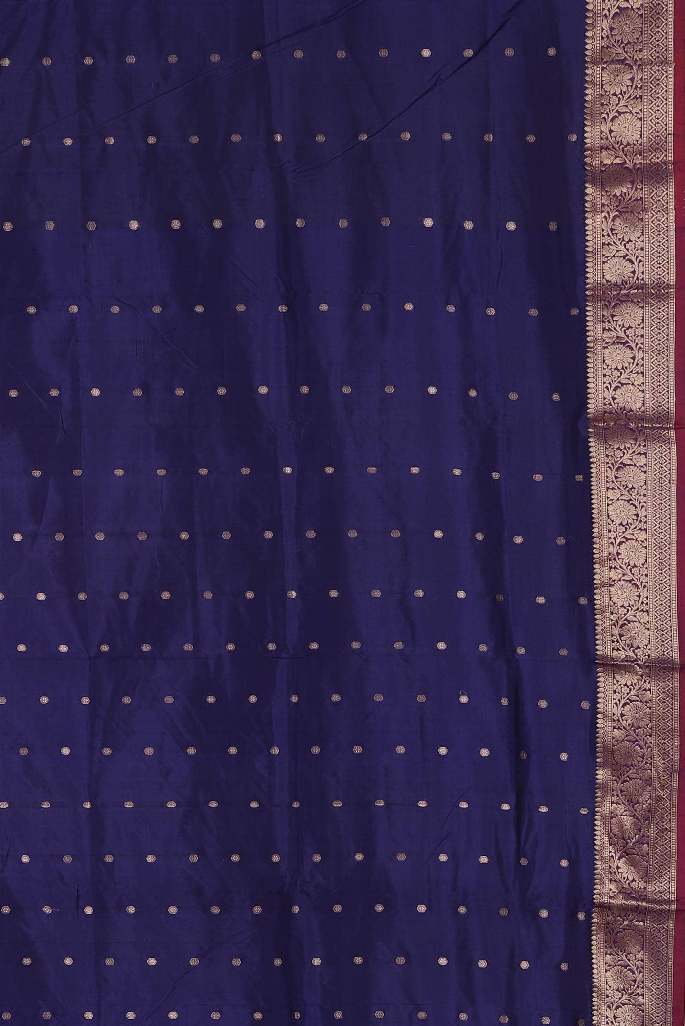 Blue Banarasi Katan Silk Saree