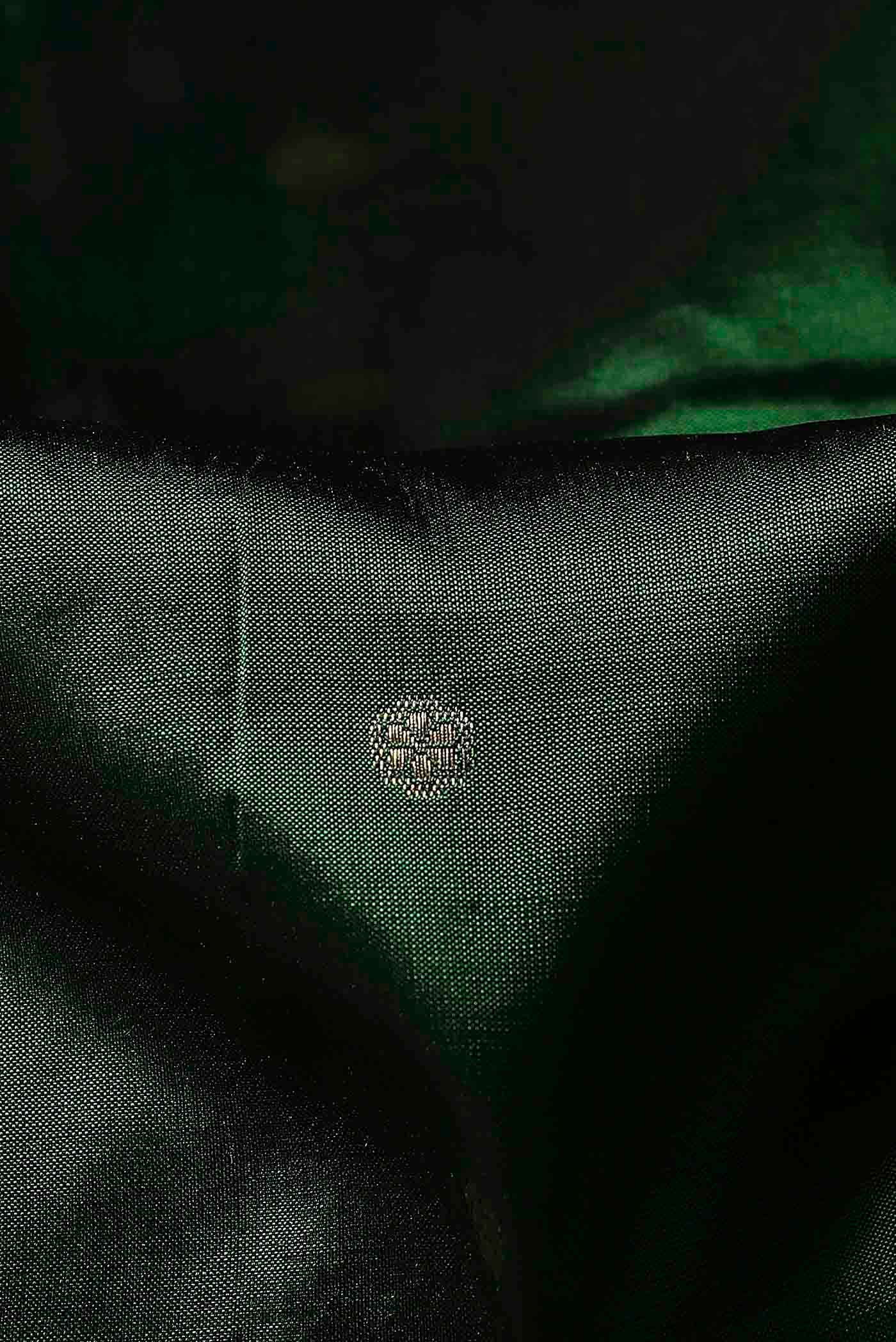 Green Banarasi Katan Silk Saree