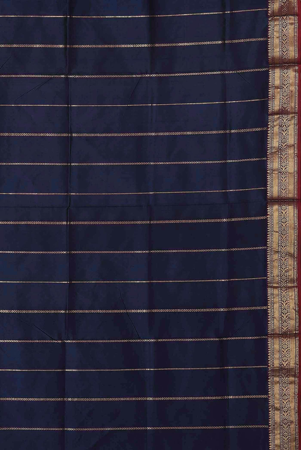 Blue Banarasi Katan Silk Saree