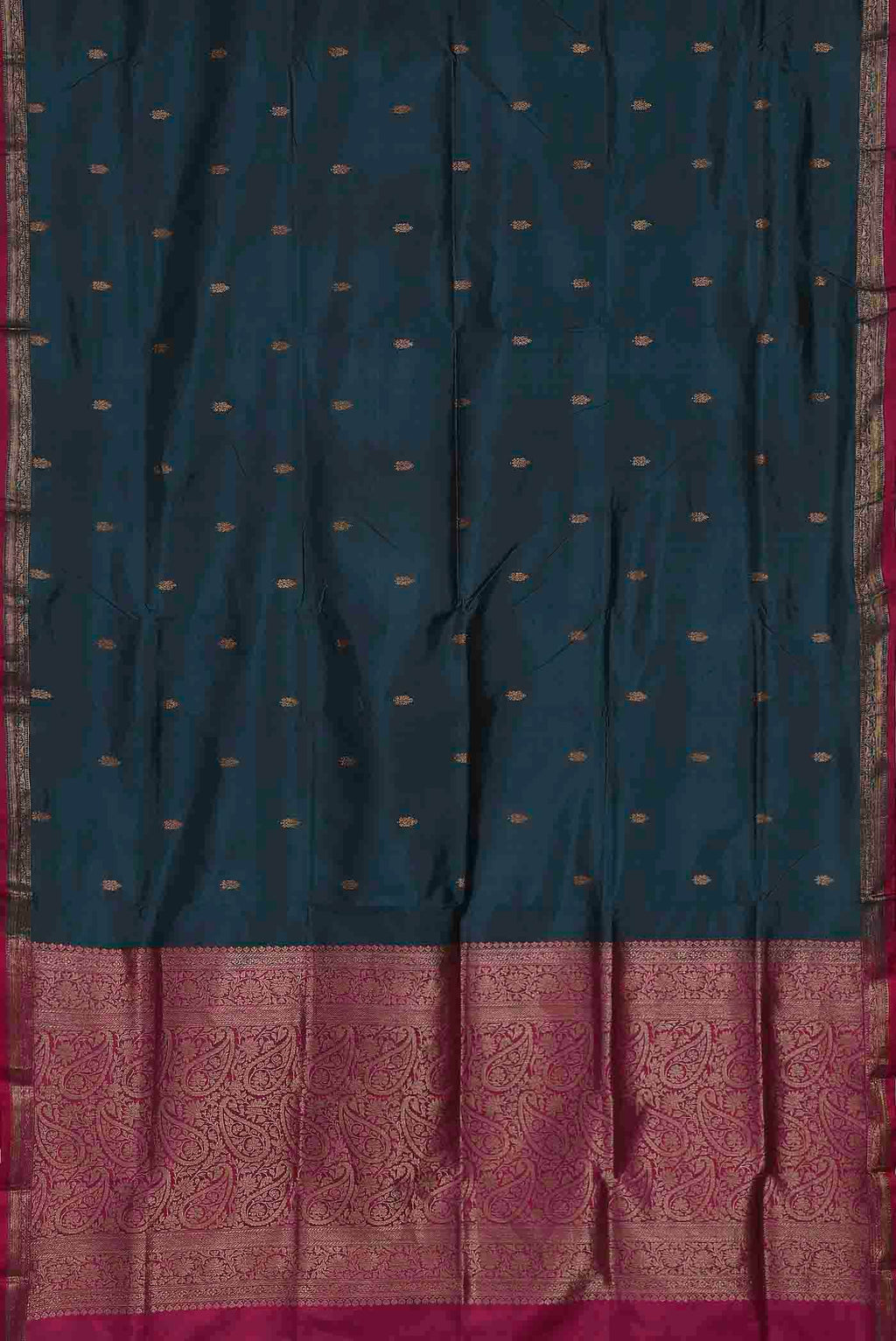 Blue Banarasi Katan Silk Saree