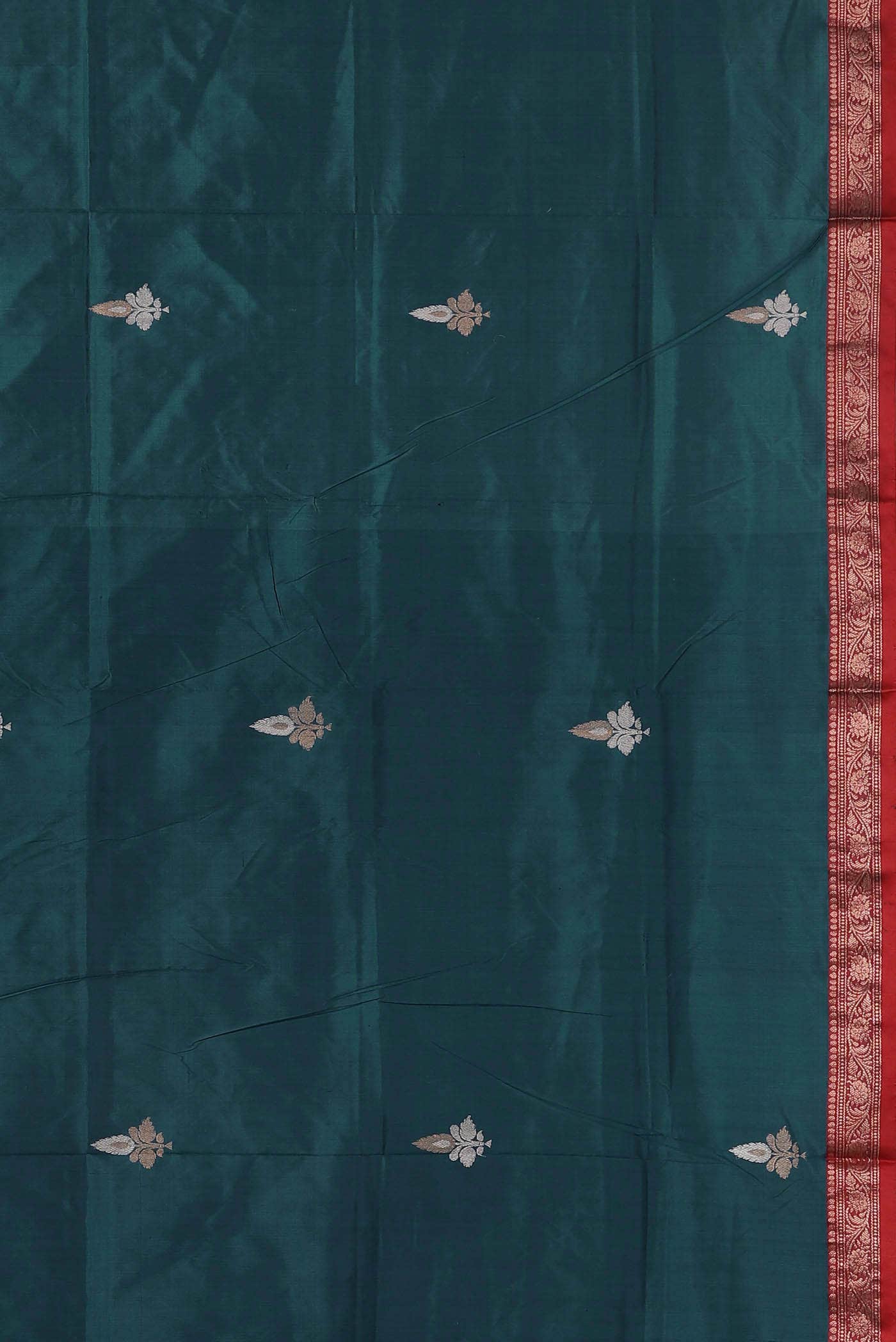 Blue Banarasi Katan Silk Saree