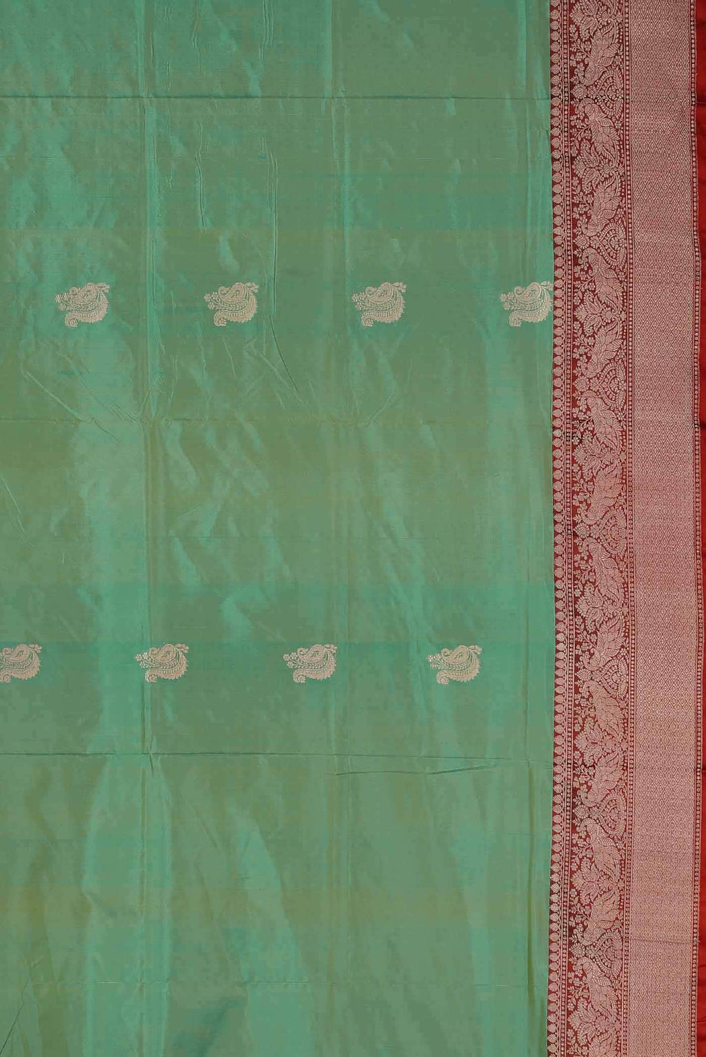 Green Banarasi Katan Silk Saree