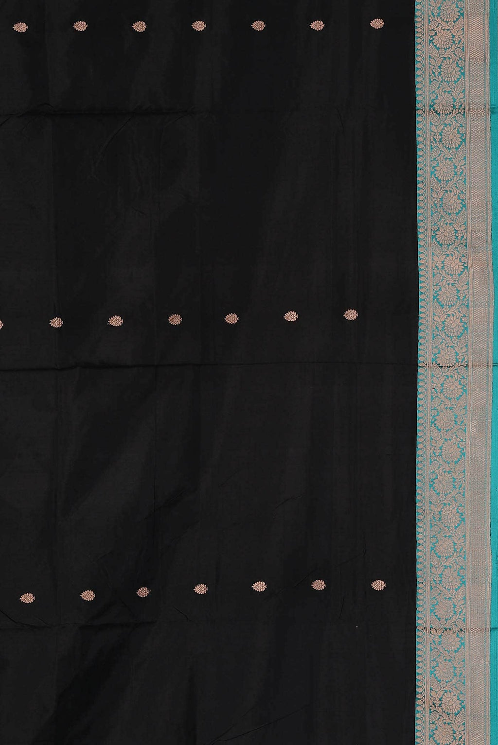 Black Banarasi Katan Silk Saree