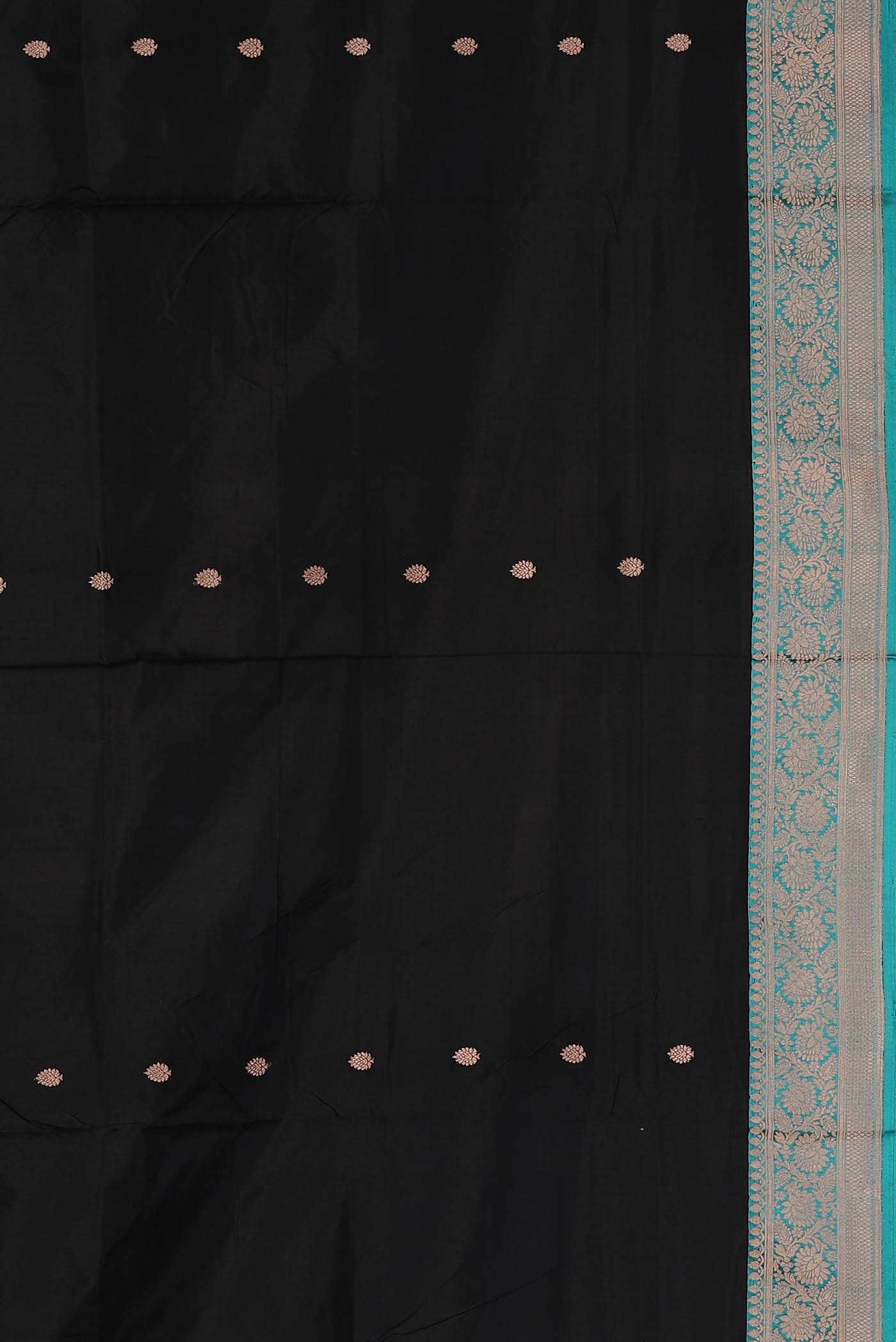 Black Banarasi Katan Silk Saree