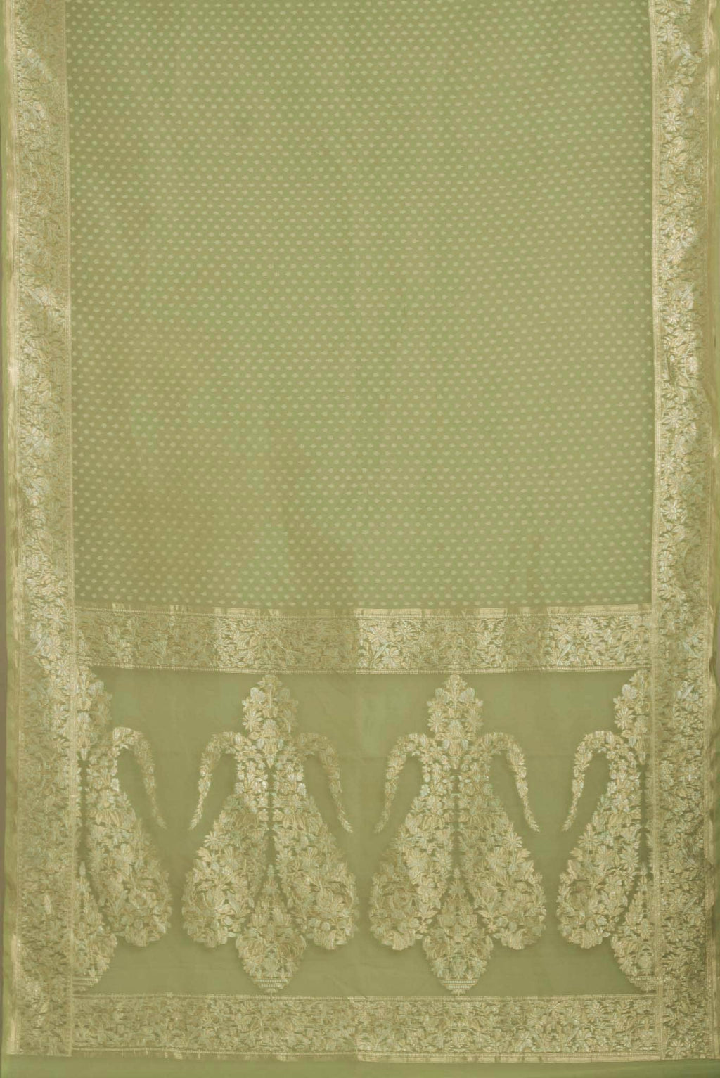 Green Banarasi Silk Saree