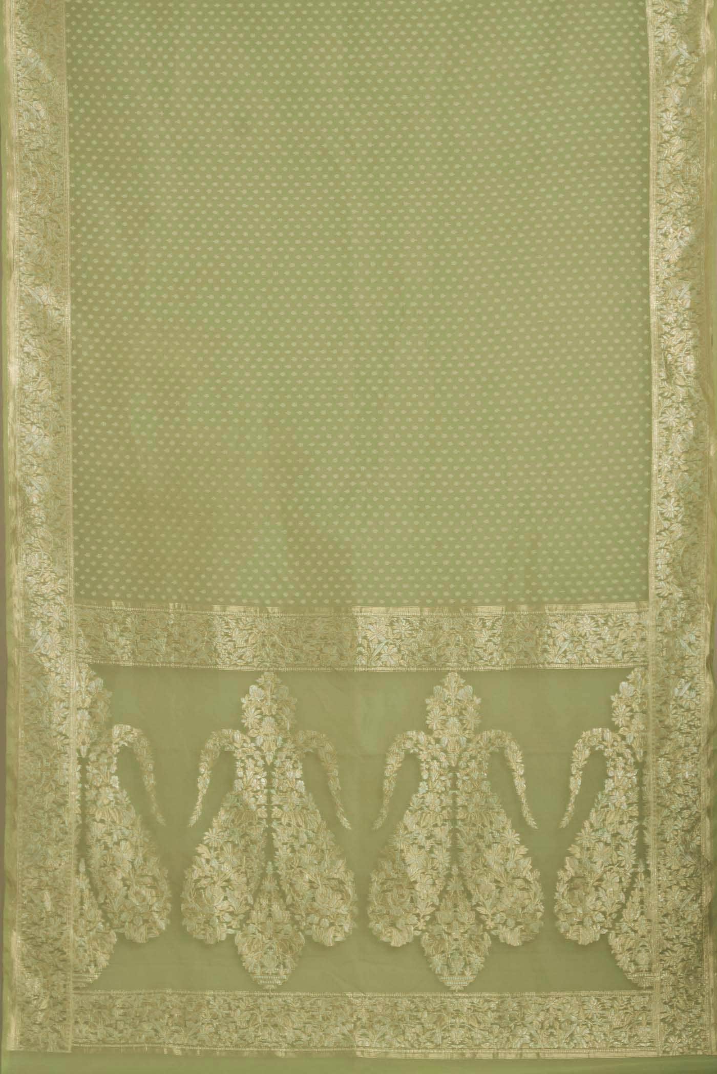 Green Banarasi Silk Saree