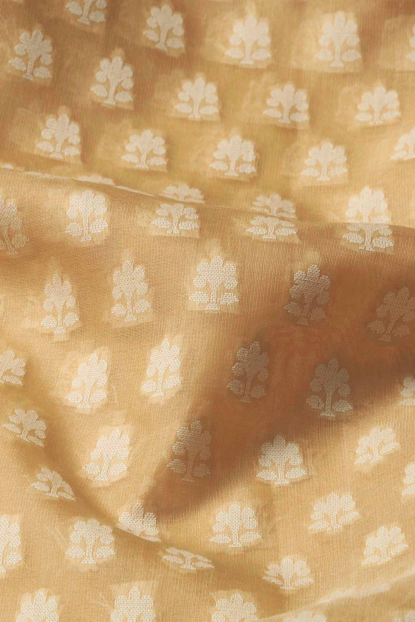 Beige Banarasi Silk Saree