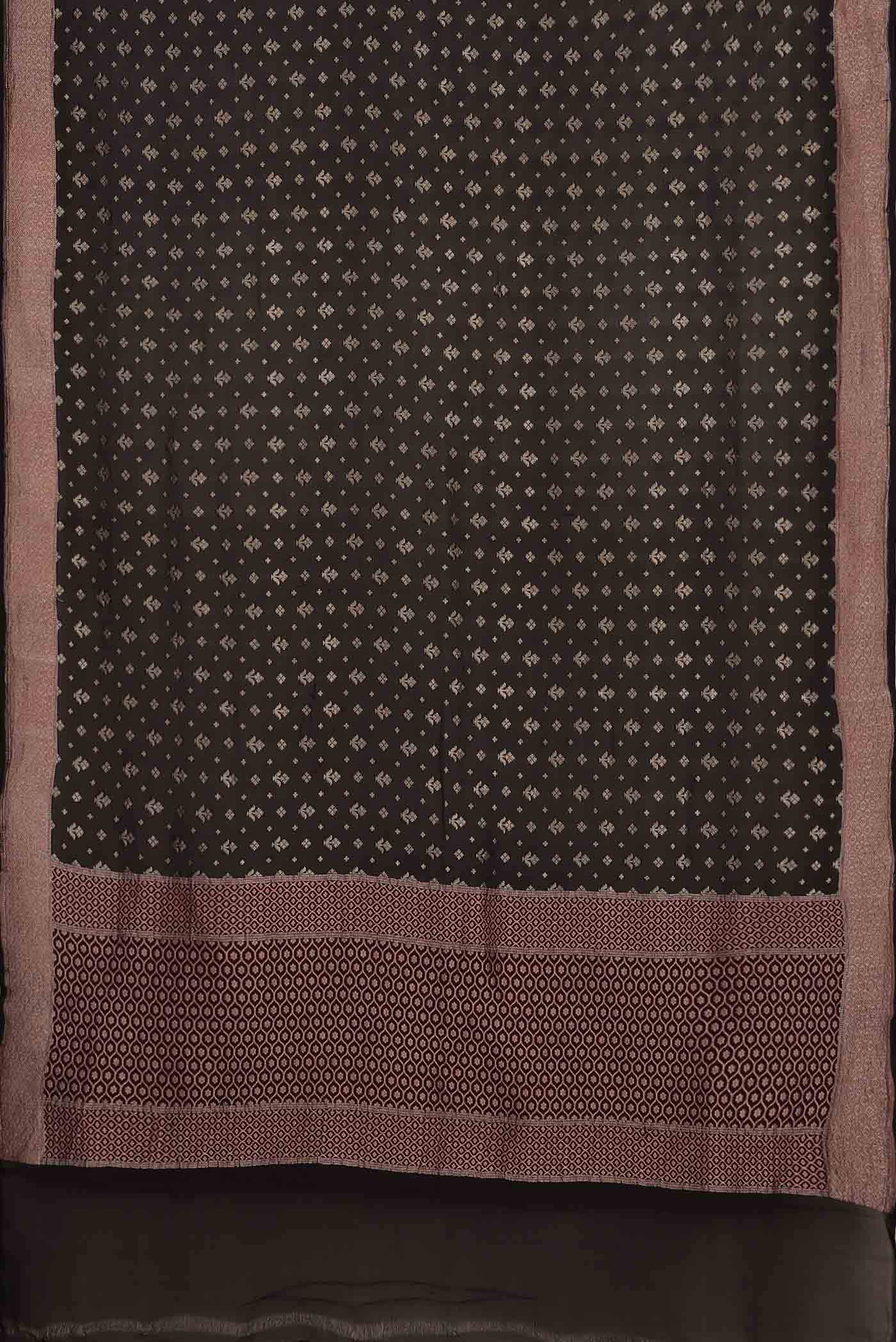 Black Banarasi Georgette Saree