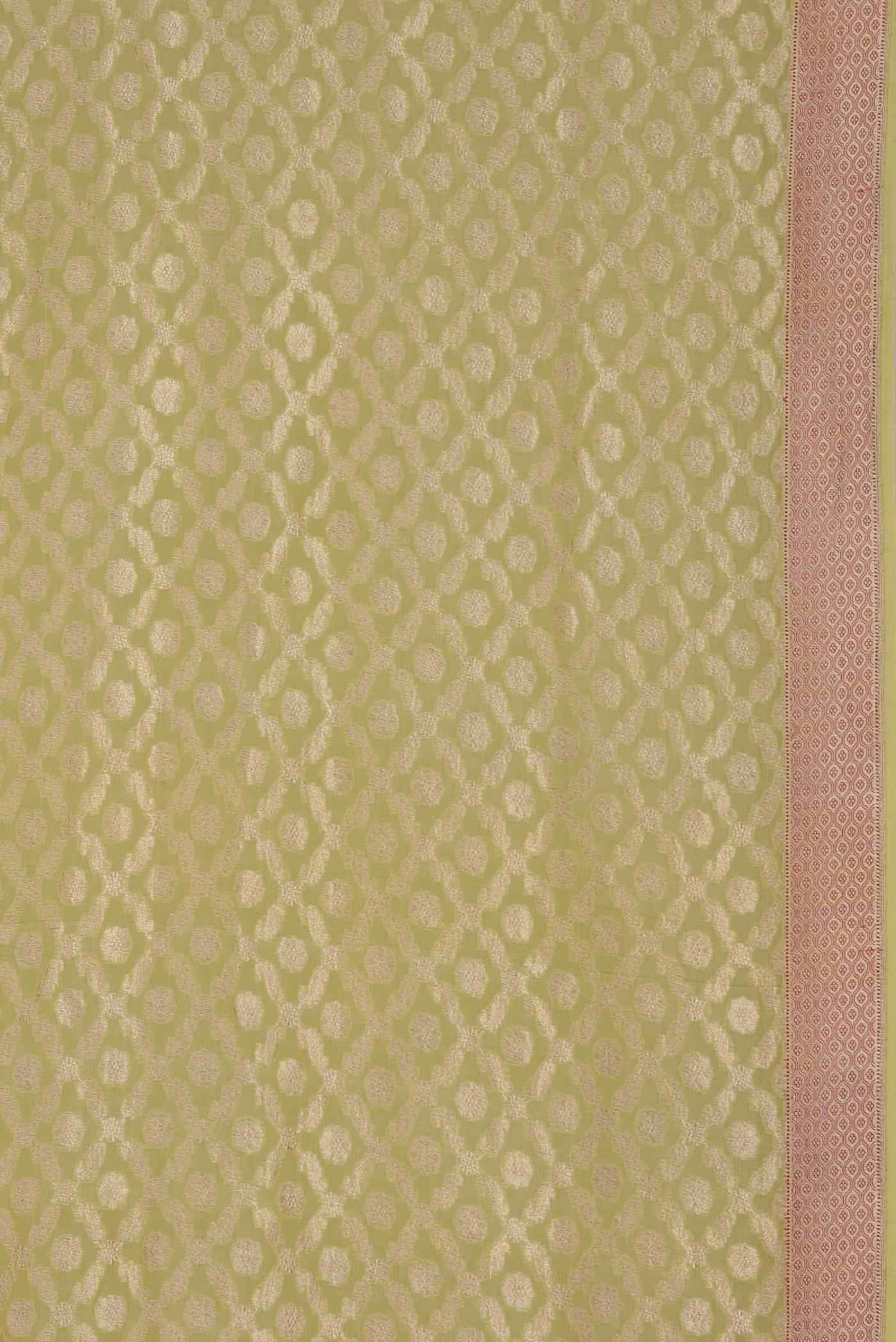 Green Banarasi Georgette Saree