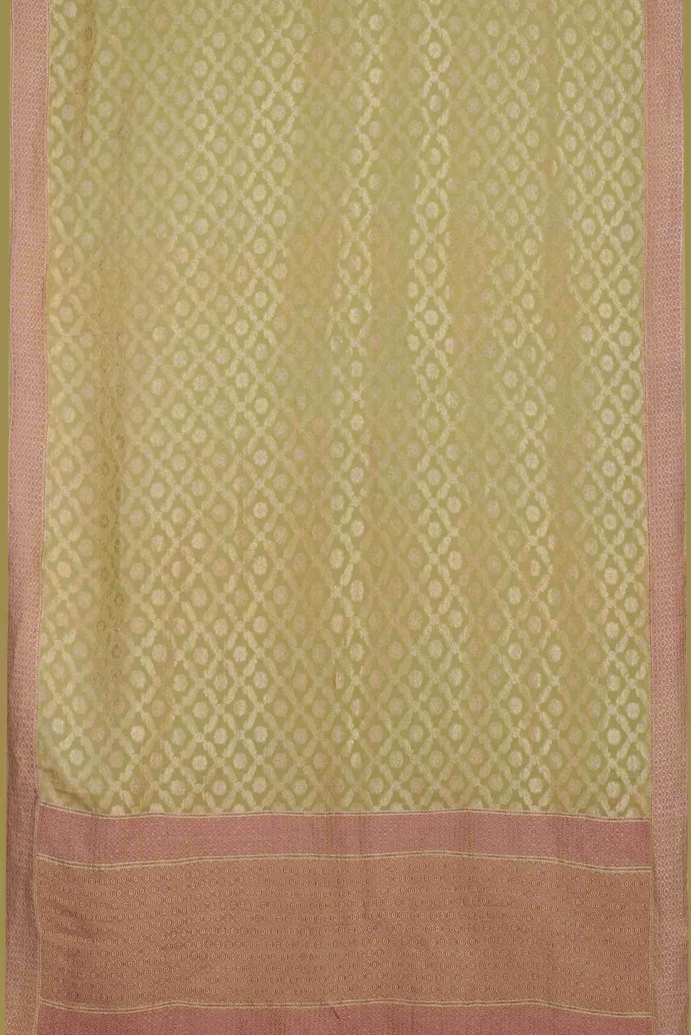Green Banarasi Georgette Saree