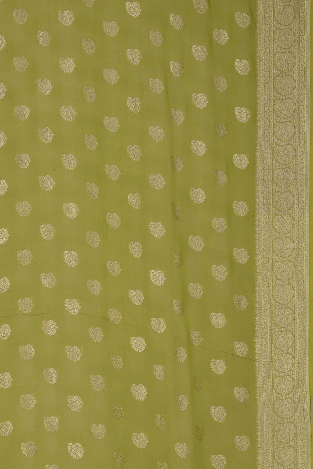 Green Banarasi Georgette Saree