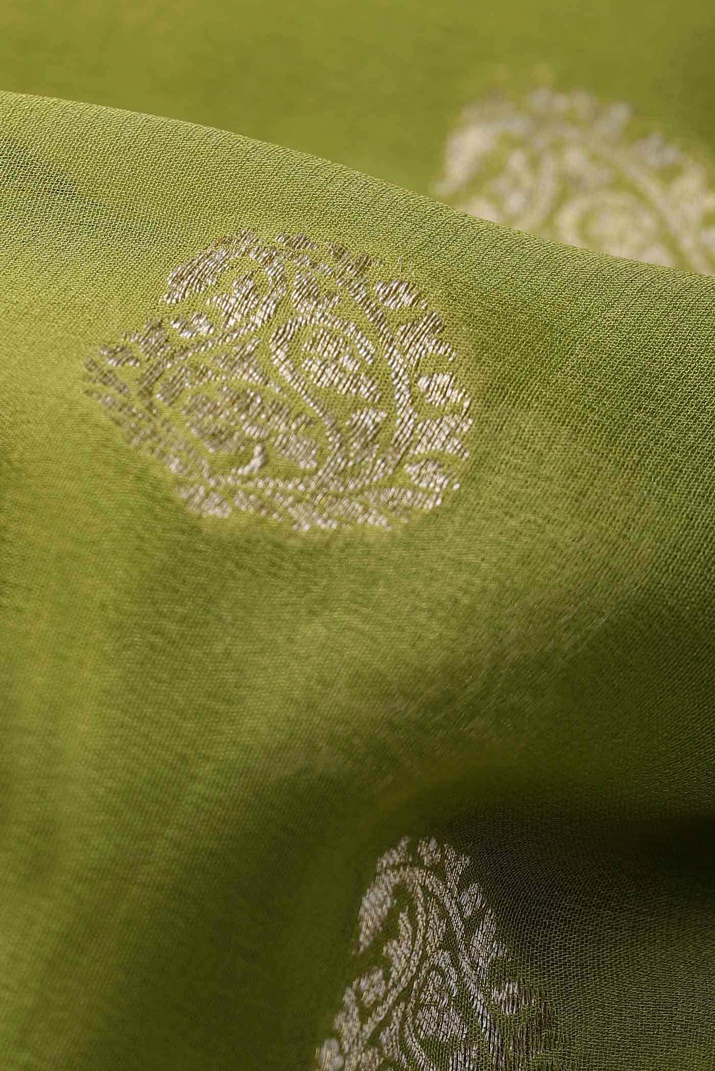 Green Banarasi Georgette Saree