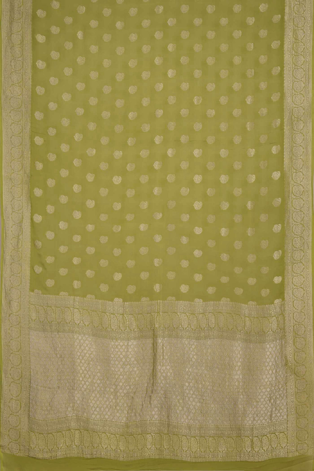 Green Banarasi Georgette Saree
