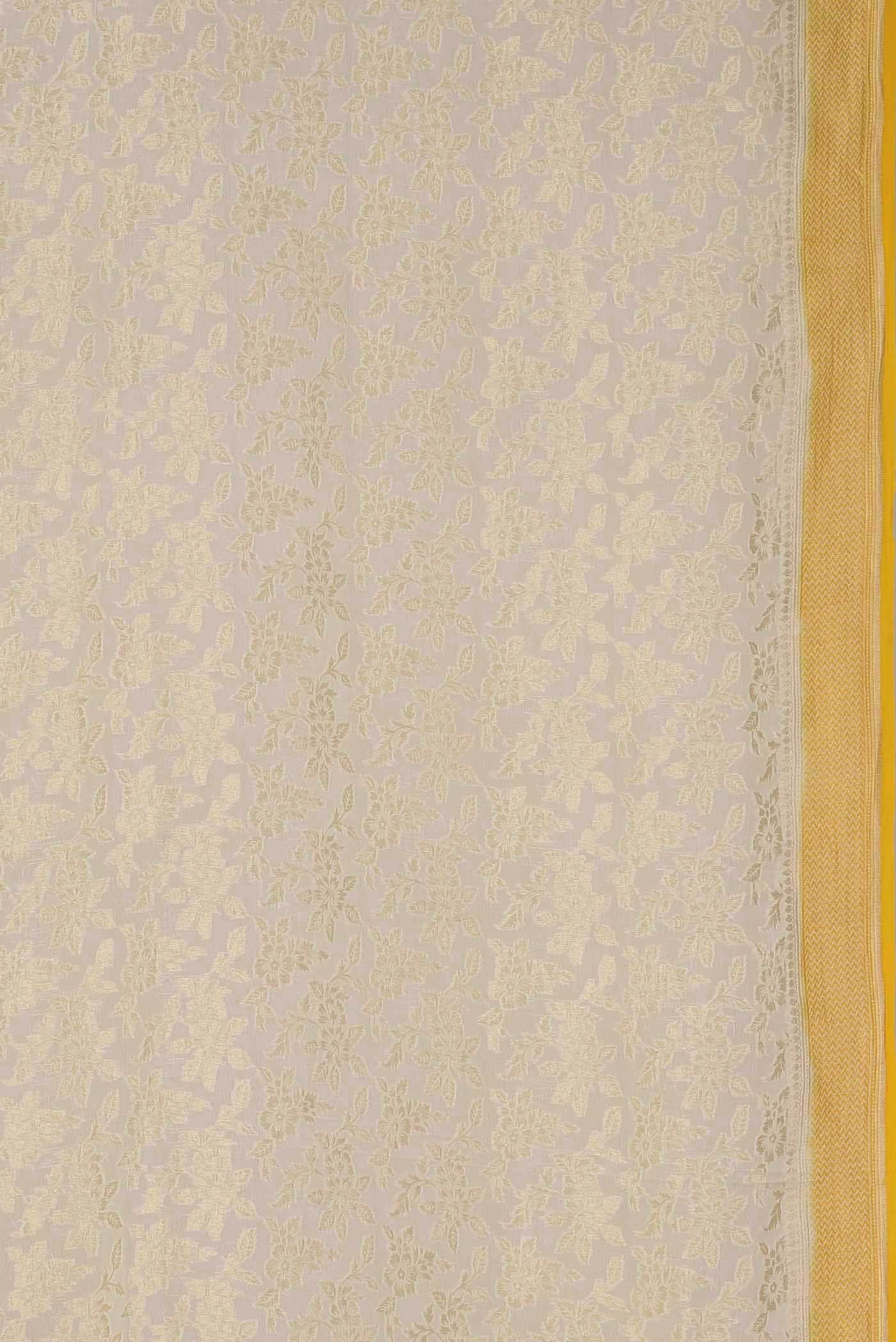 Beige Banarasi Georgette Saree